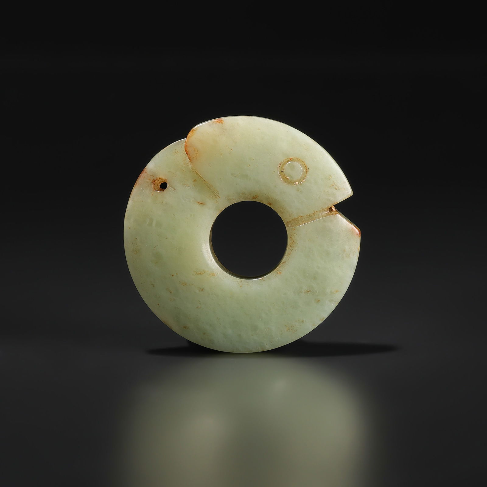 Chinese Ancient Hetian Jade Carved Sacrifice Fengshui Hosaur Statue Pendant (1 of 4)