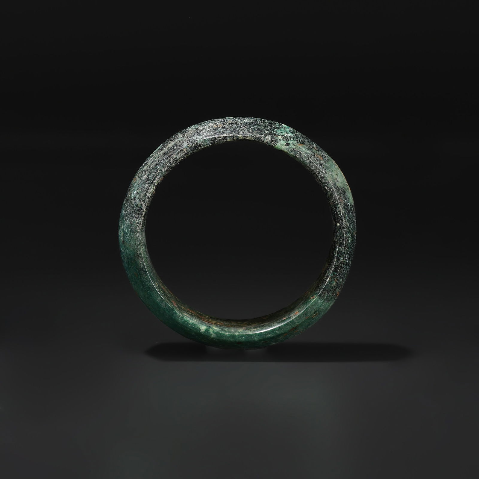 A Green Jade Ring Shang Dynasty (1 of 4)