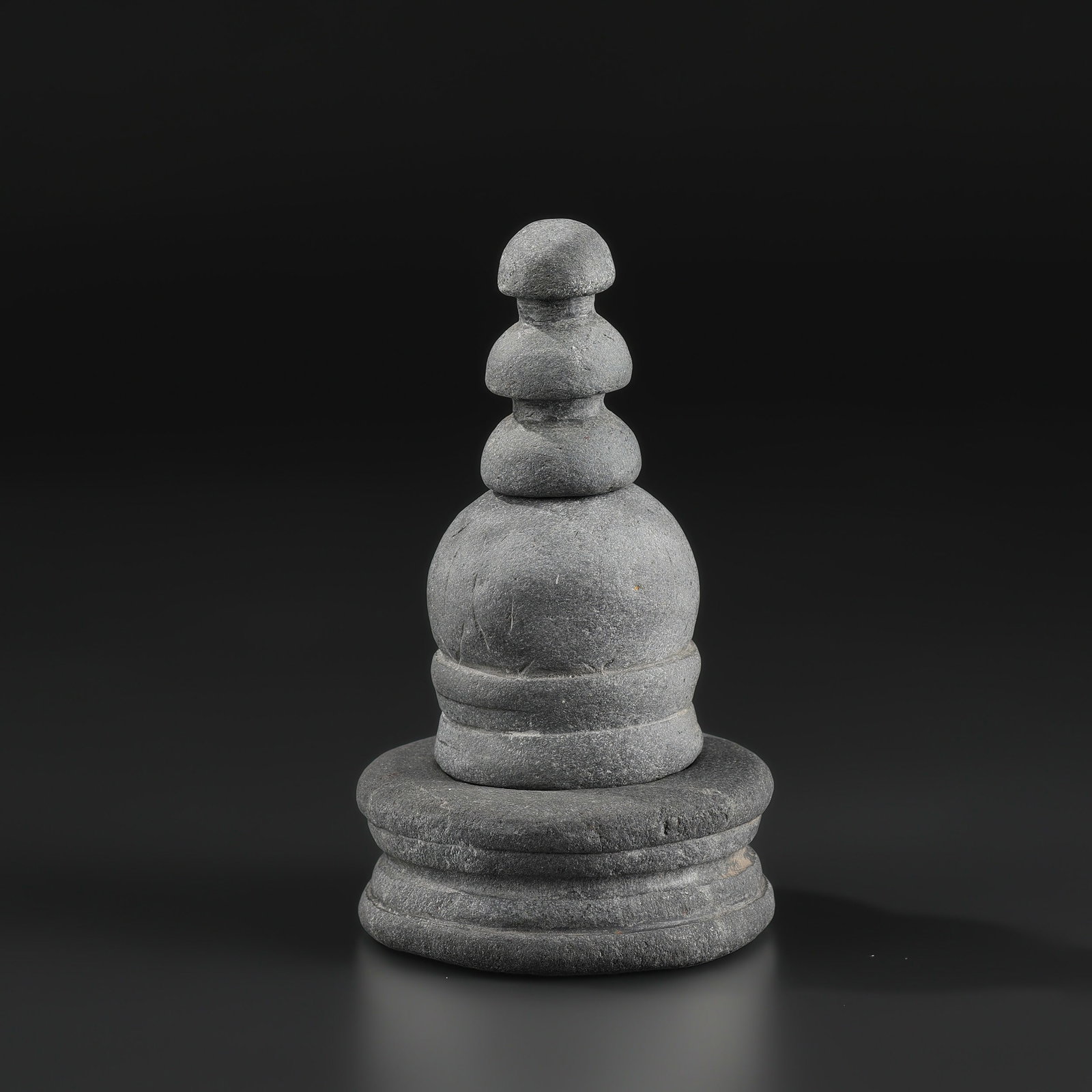 Ancient Gandhara Grey Schist Stupa (1 of 5)