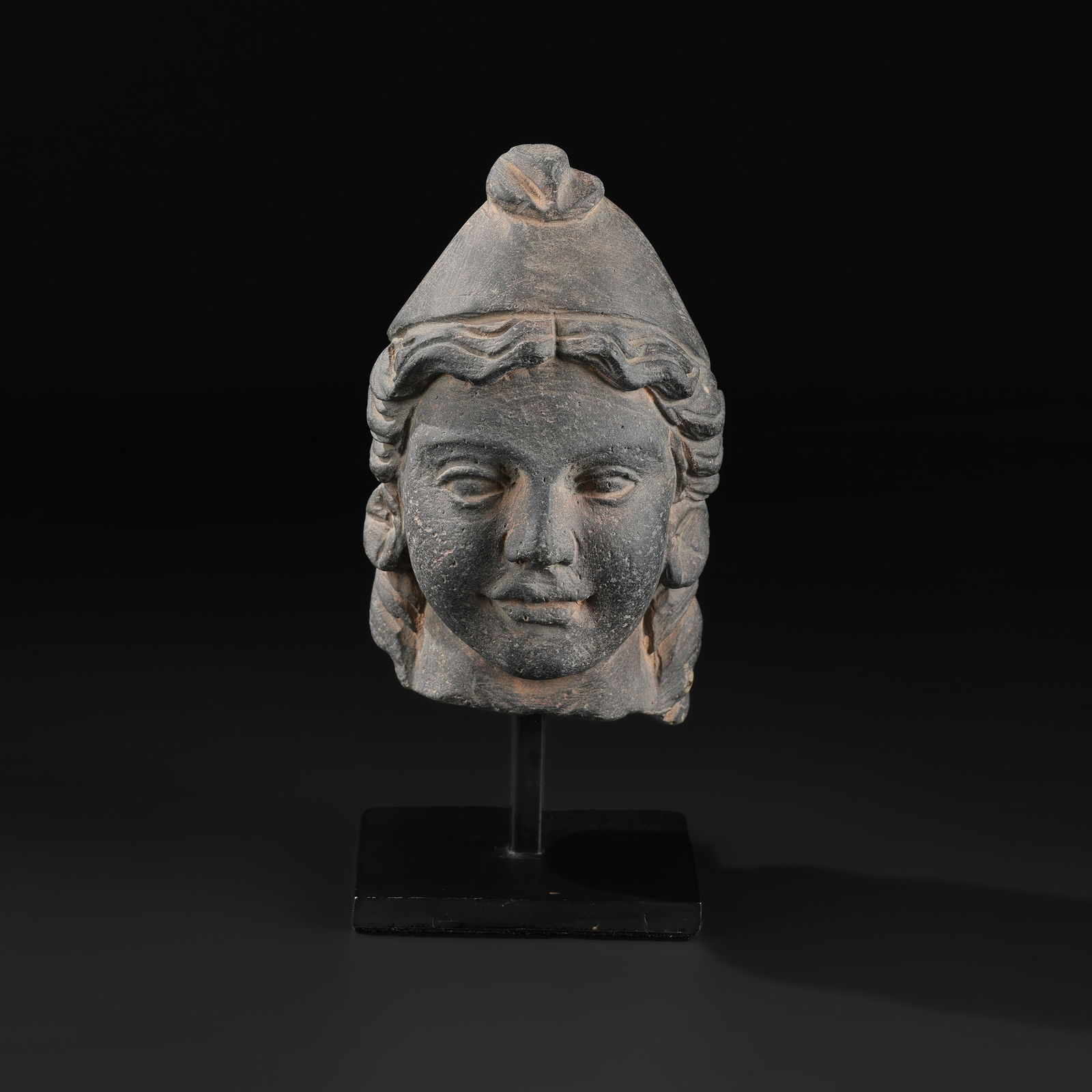 Ancient Carved Stone Head Sculpture (1 of 5)