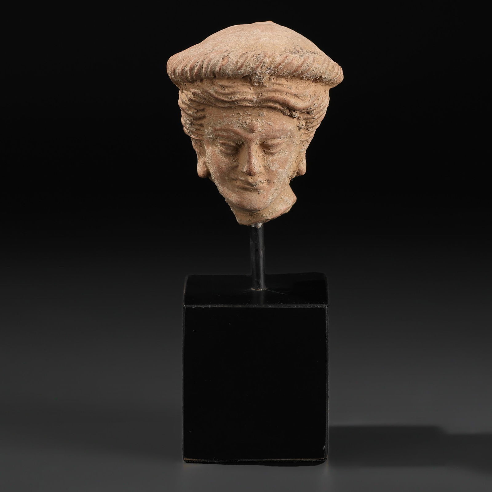 Old Ancient Small Gandhara Terra Cotta Head (1 of 5)