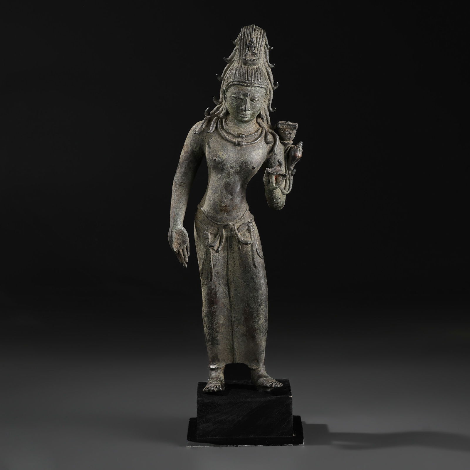 Ancient Southeast Asian Bronze Standing Bodhisattva Figure (1 of 5)