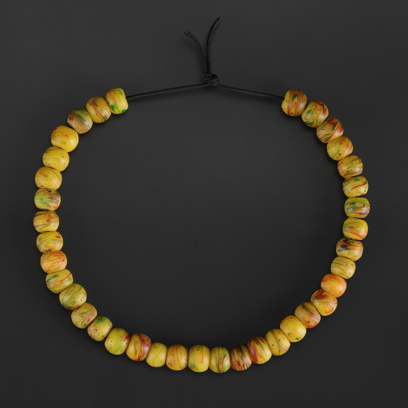 Old Antique Vintage Chines Glass Beads Necklace (1 of 4)