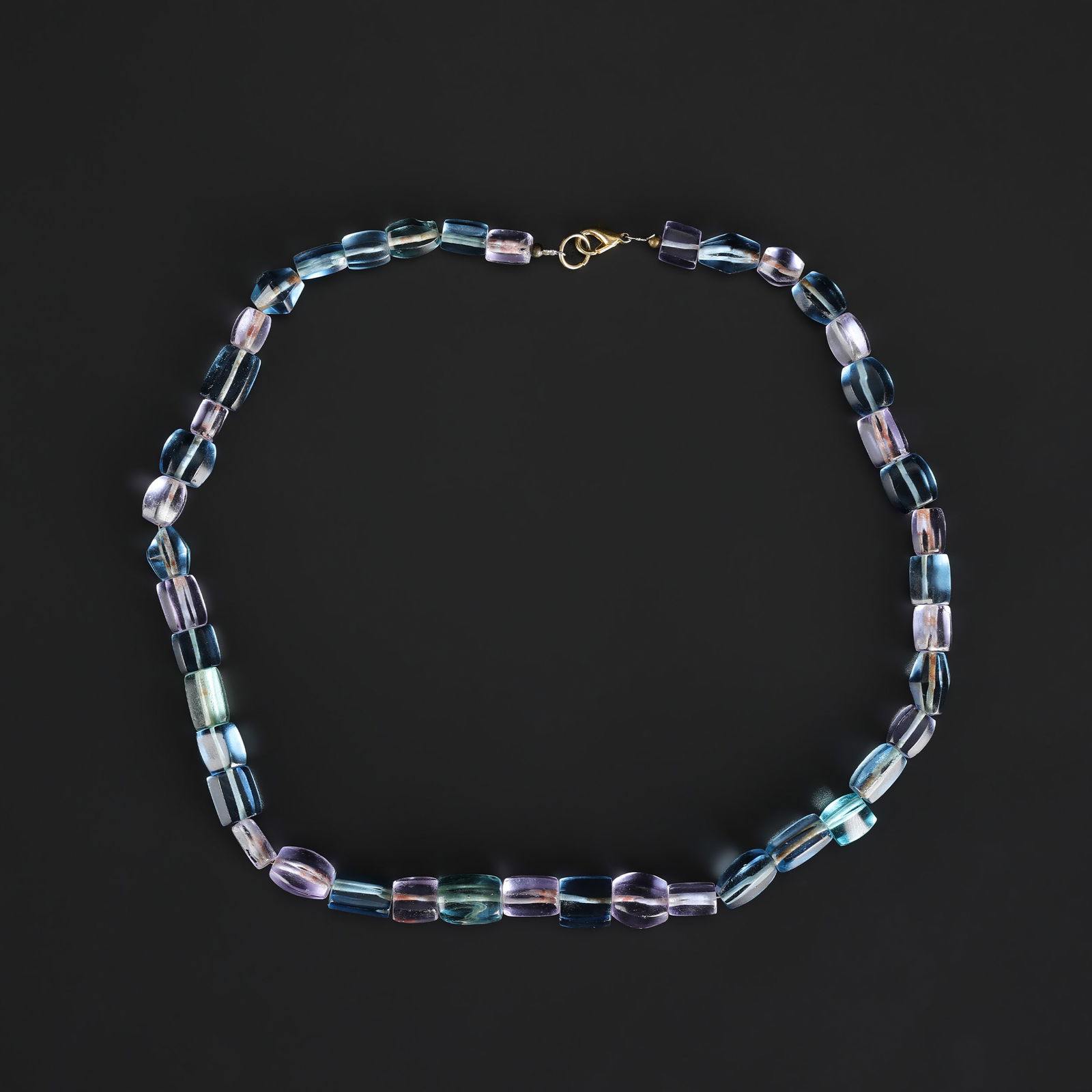 Old Antique Vintage Trade Cheap Price Glass Unique Color Beads Necklace (1 of 4)