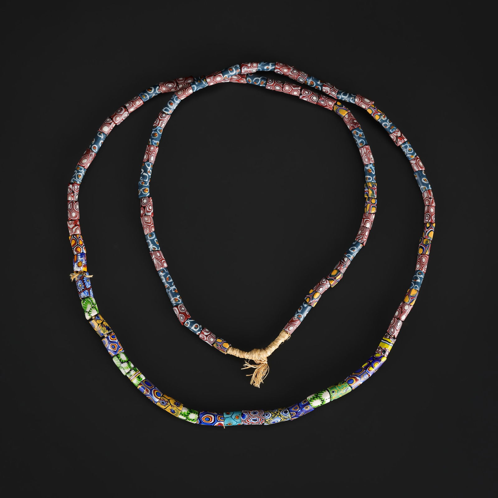 Necklace of Antique Venetian Millefiori Glass Beads (1 of 4)