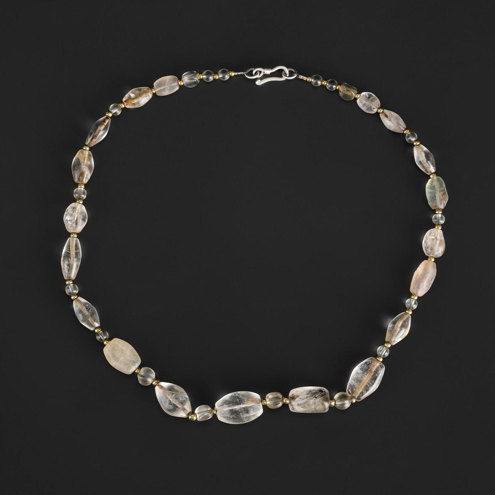 Rare Ancient Old Greek Roman Crystal Beads Necklace (1 of 4)