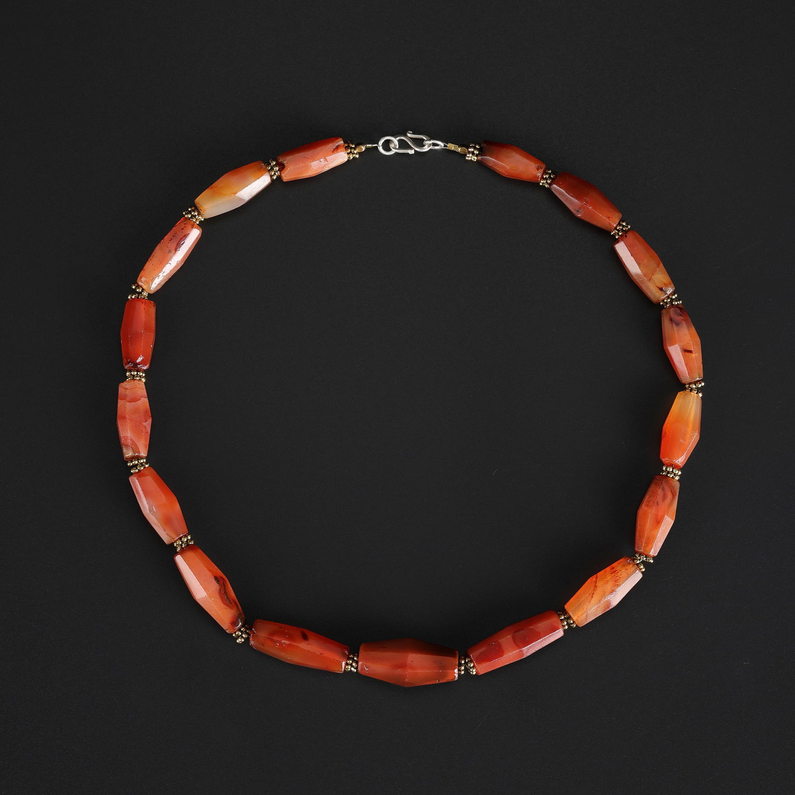 Old Ancient Himalaya Indo Tibetan Carnelian Beads Necklace (1 of 5)