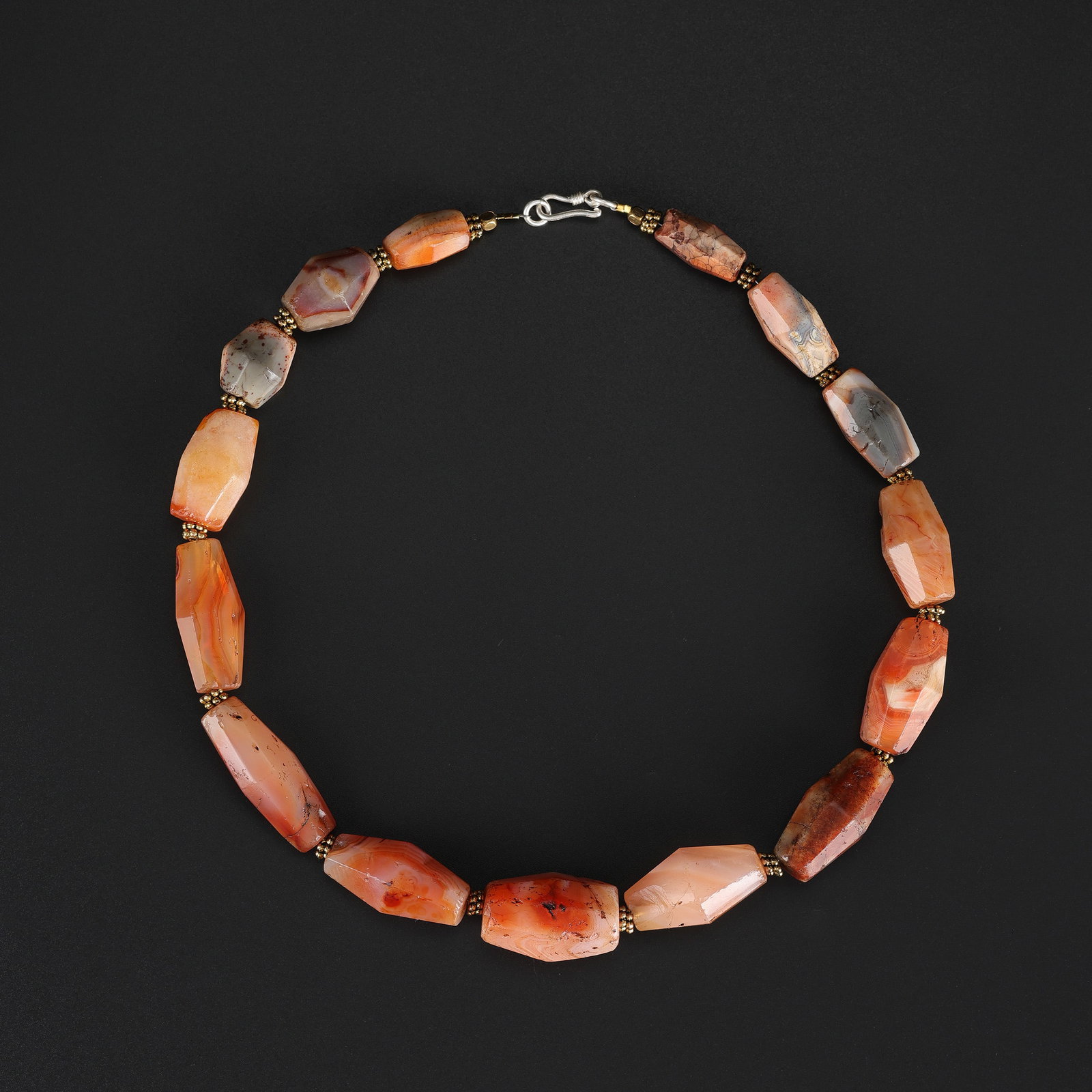 Ancient Himalayan Carnelian Old Beads Necklace (1 of 5)