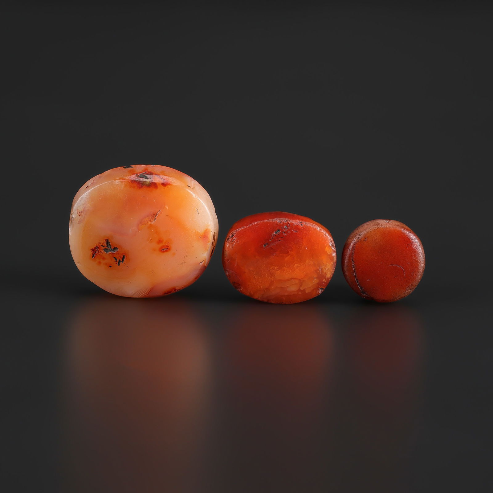 Ancient Jewelry Vintage Old Middle East Safavid Dynasty Carnelian Agate Bead (1 of 5)