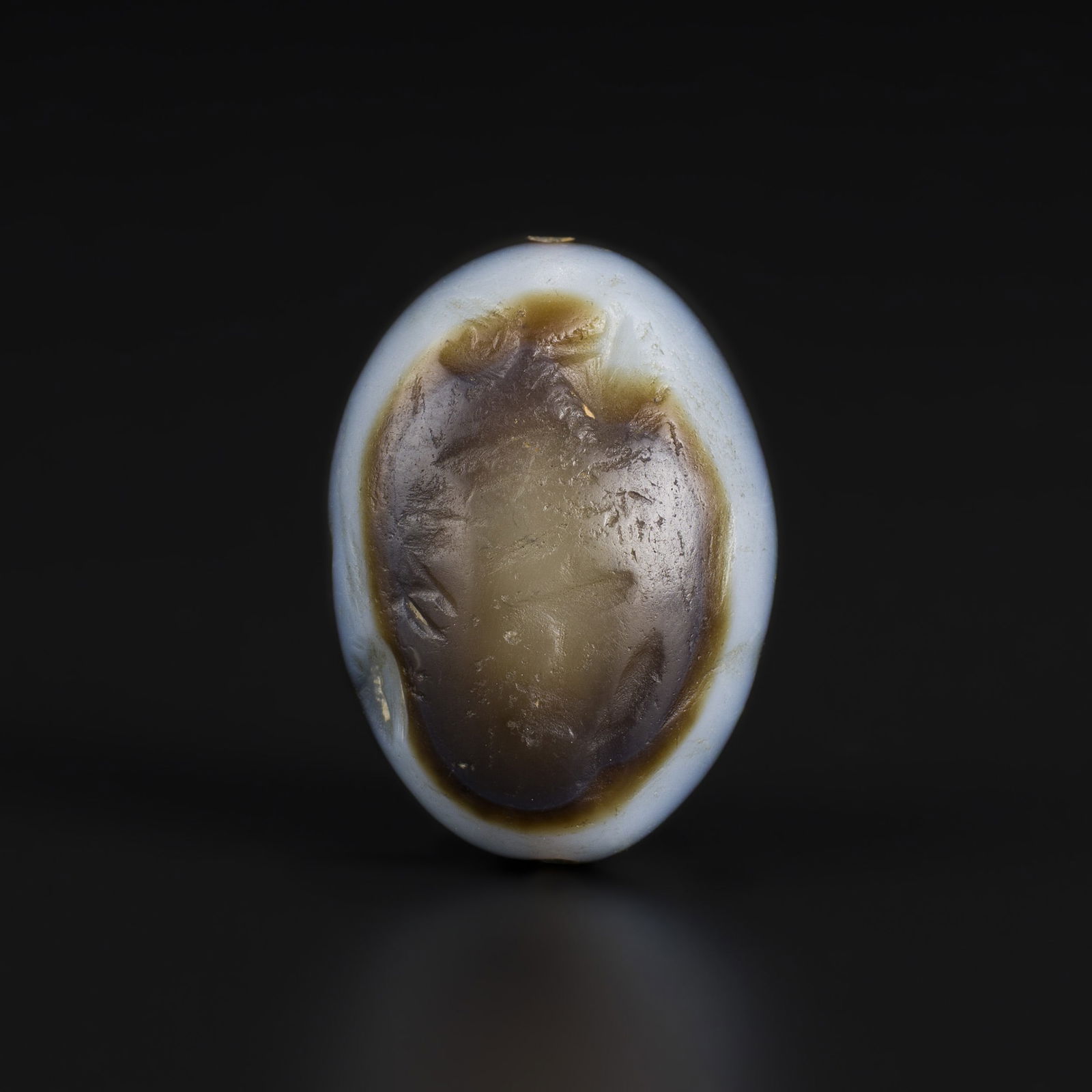 Ancient Tibetan Goat Eye Agate Bead Talisman Amulet (1 of 4)