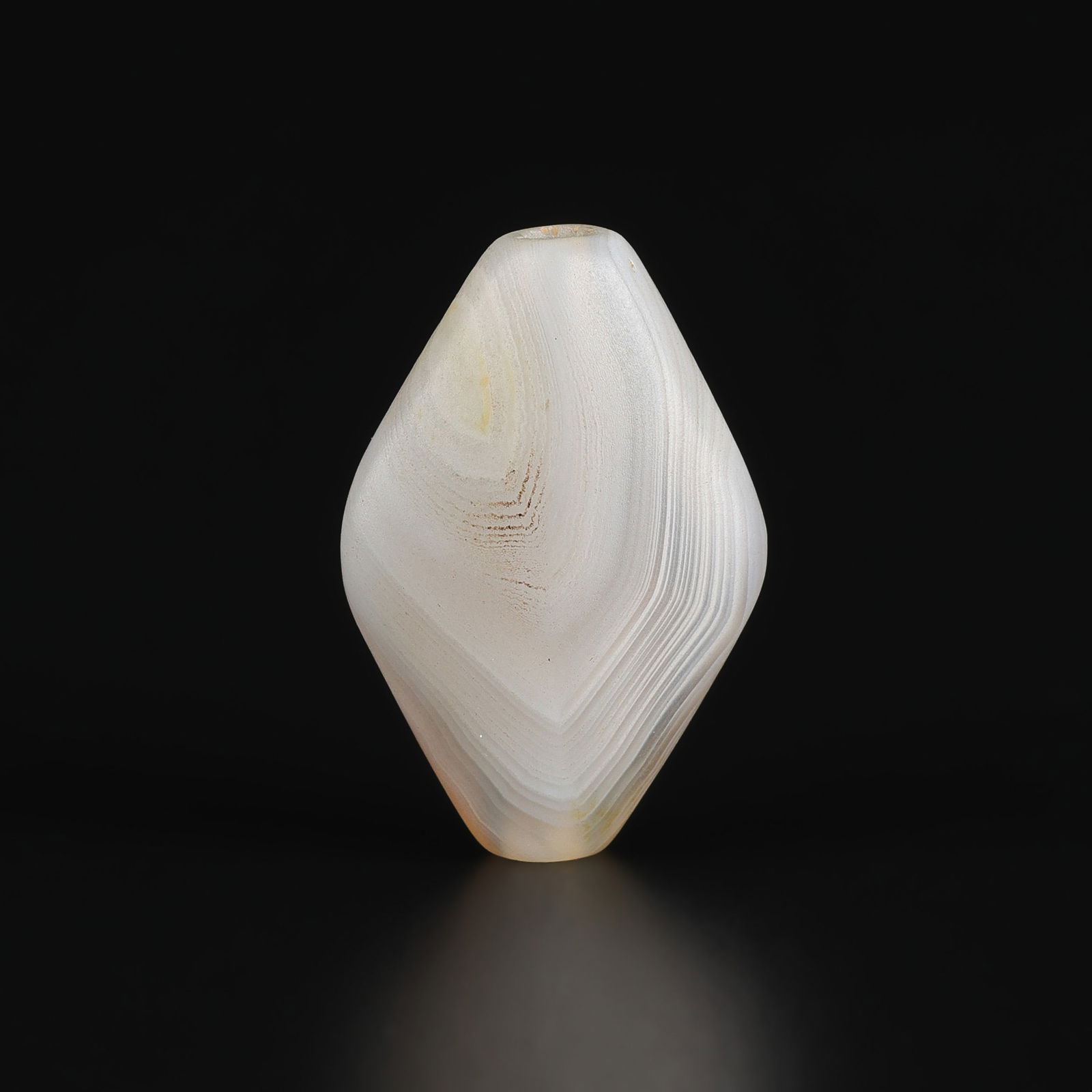Old Agate Bead Pendant with Natural Pattern (1 of 4)