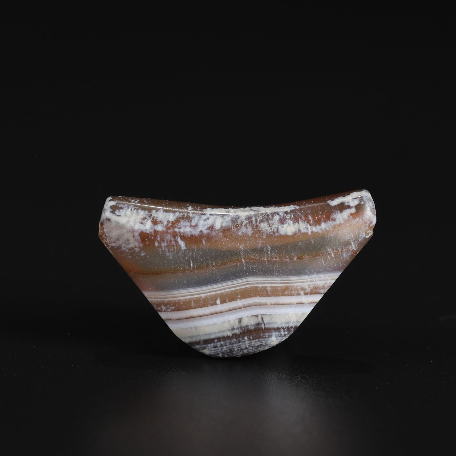 Ancient Bactrian Banded Agate Gems Jewelry Necklace Old Bead Antique Pendant (1 of 4)