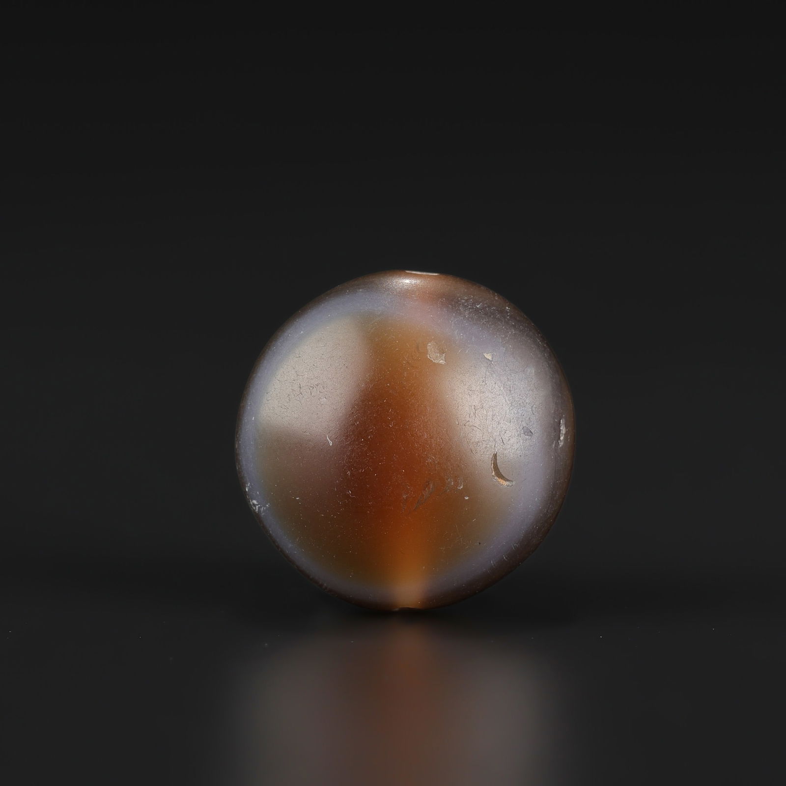 Antique Himalayan Agate Magic Eye pattern Bead Amulet (1 of 4)