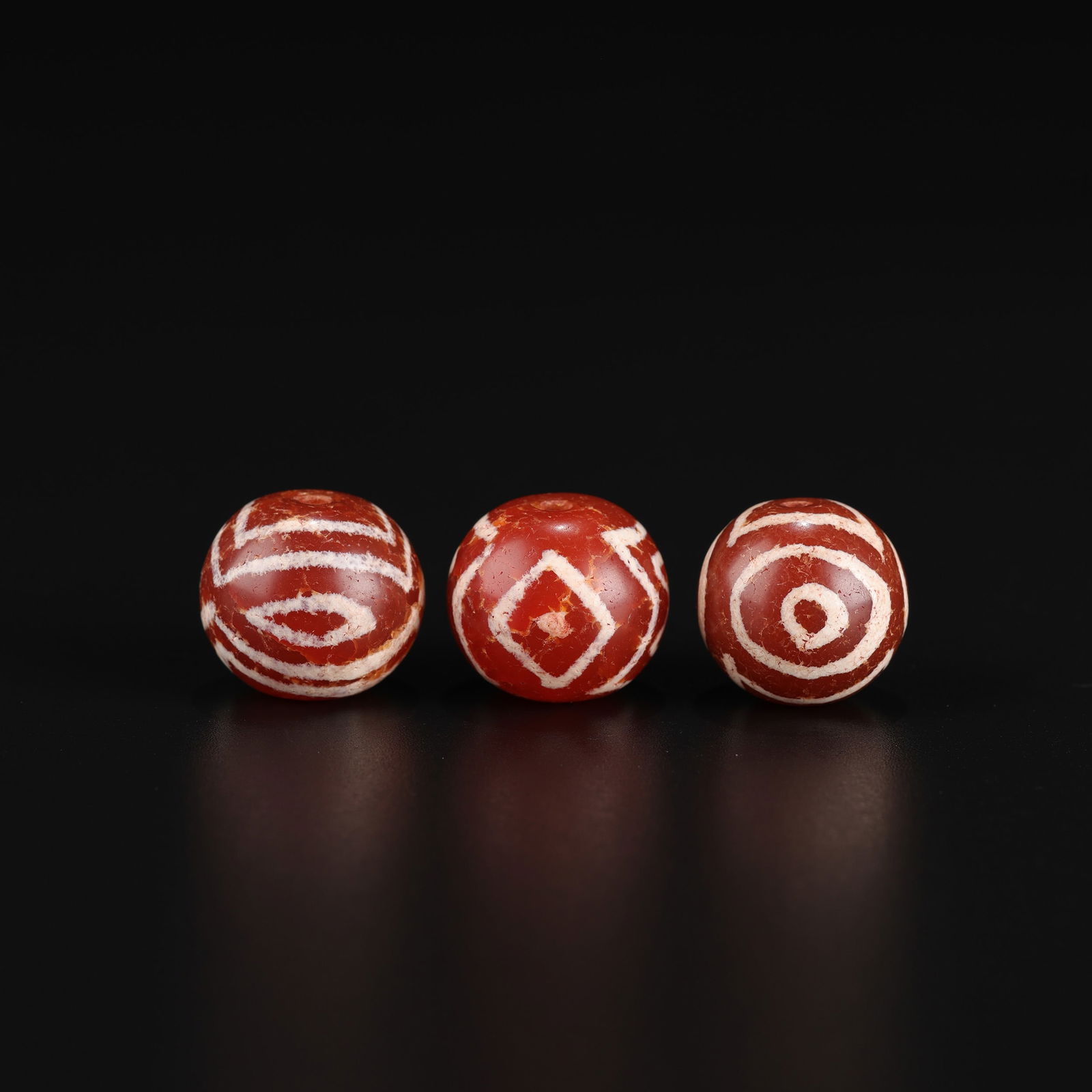 Tibetan Nepalese Himalayan Traditional Amulet Carnelian Agate Amulet Beads (1 of 4)