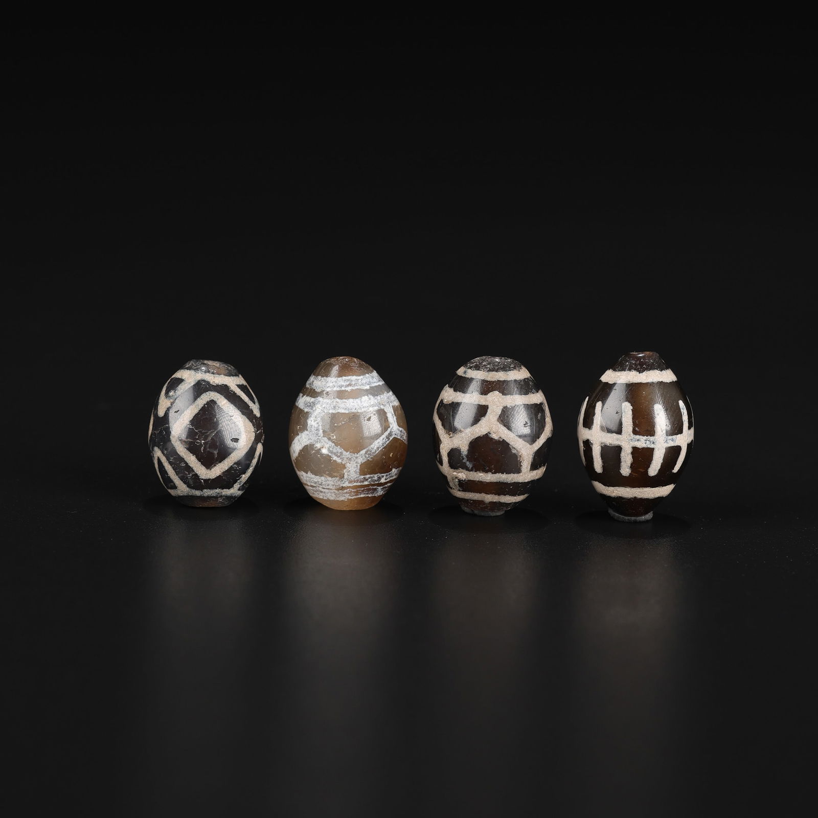 Nepali Tibet Bhutan Himalaya Tian Zhu Phum Dzi Agate Talisman Lucky Old Bead (1 of 4)