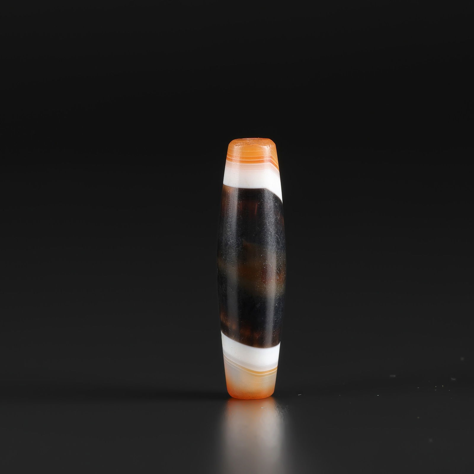 Natural Stone Himalayan India Tibet Banded Agate Necklace Bead Pendant (1 of 4)