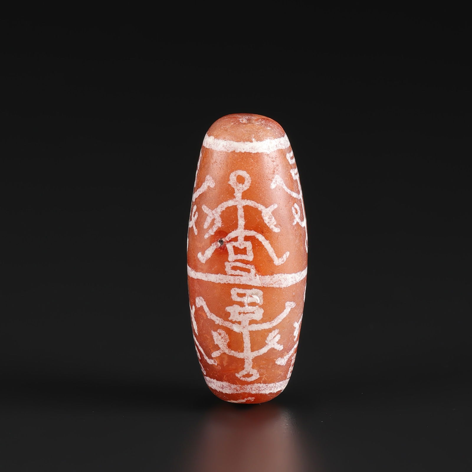 Old Ancient Etch Carnelian Bead with rare Pattern (1 of 4)