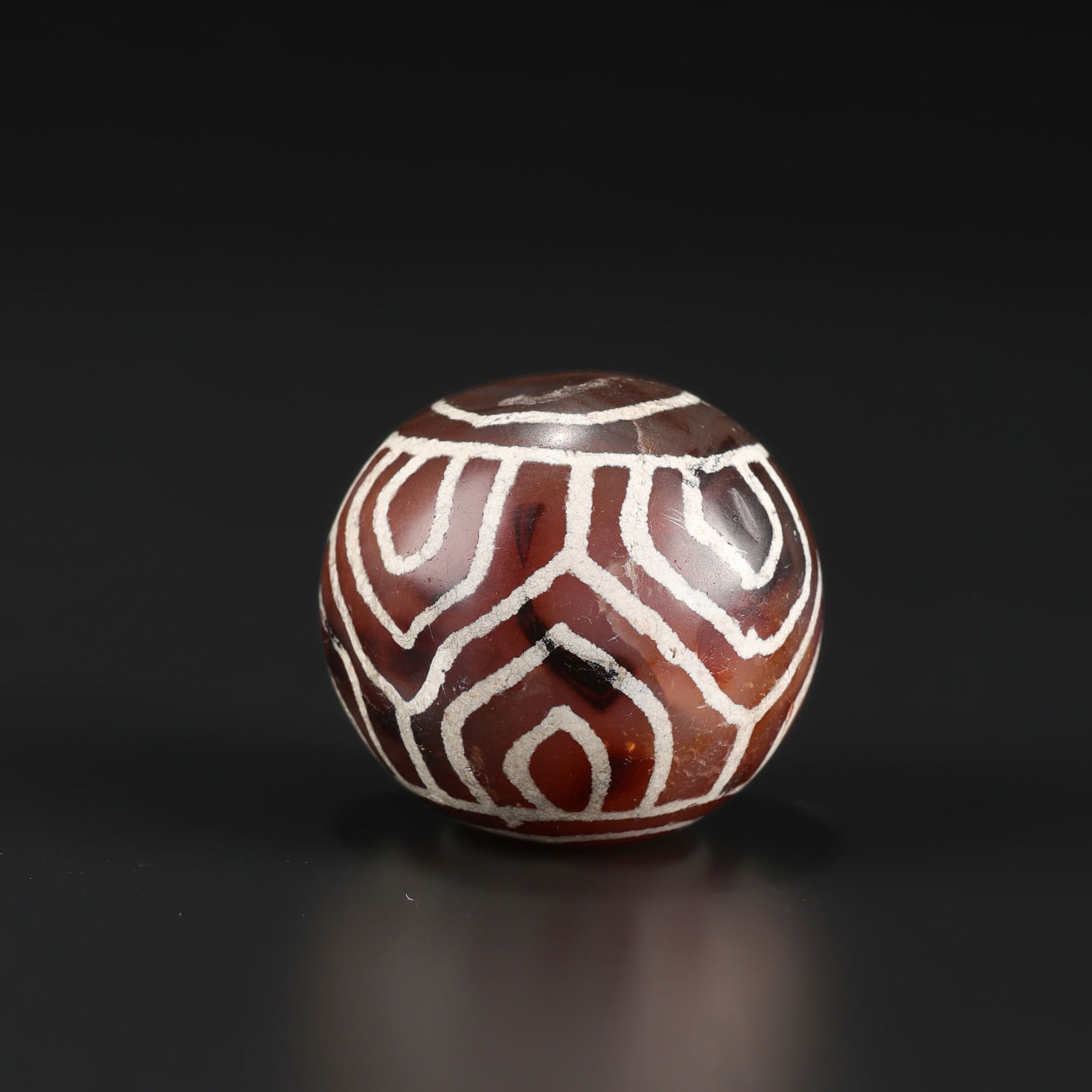 Tibetan Nepalese Himalayan Traditional Amulet Carnelian Agate Lucky Amulet Bead (1 of 4)