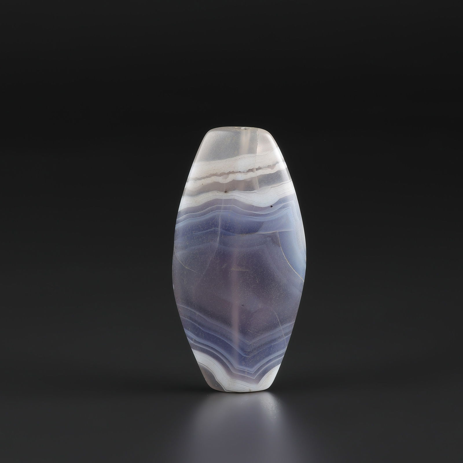 Near Eastern Big Size Antique Bactrian Banded Agate Stone Jewelry Bead Pendant (1 of 4)