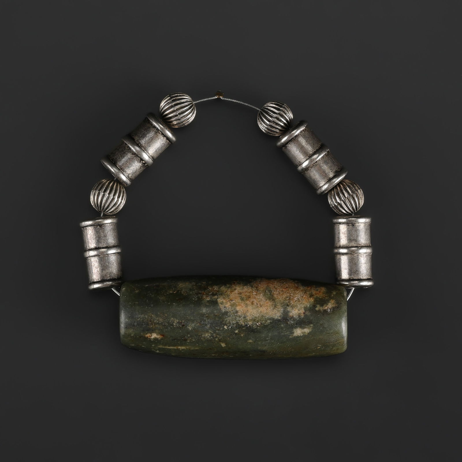 Antique Ancient Chines Han Dynasty Jade Old Bead Pendant Jewelry Collectables (1 of 4)