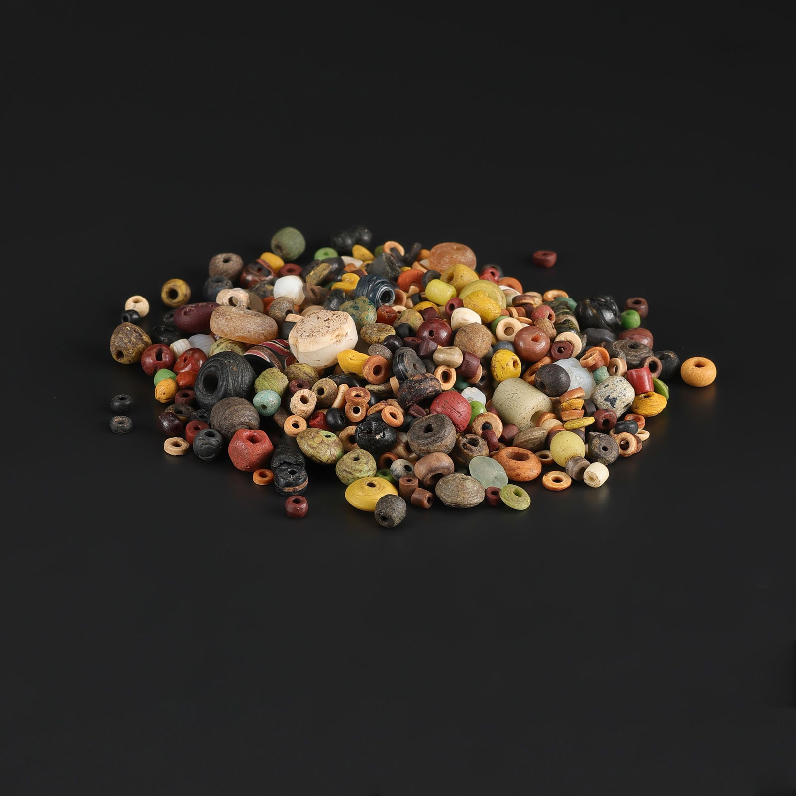 Large Collection of Ancient Glass, Crystal, Agate & Faience Beads (1 of 4)