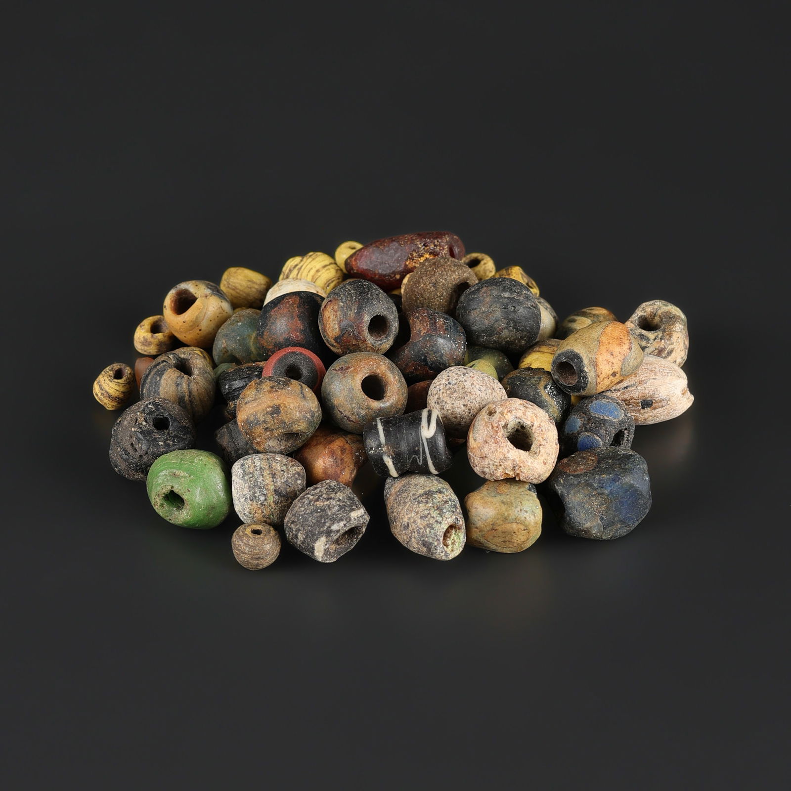 Collection of Ancient Glass, Agate & Stone Beads (1 of 4)