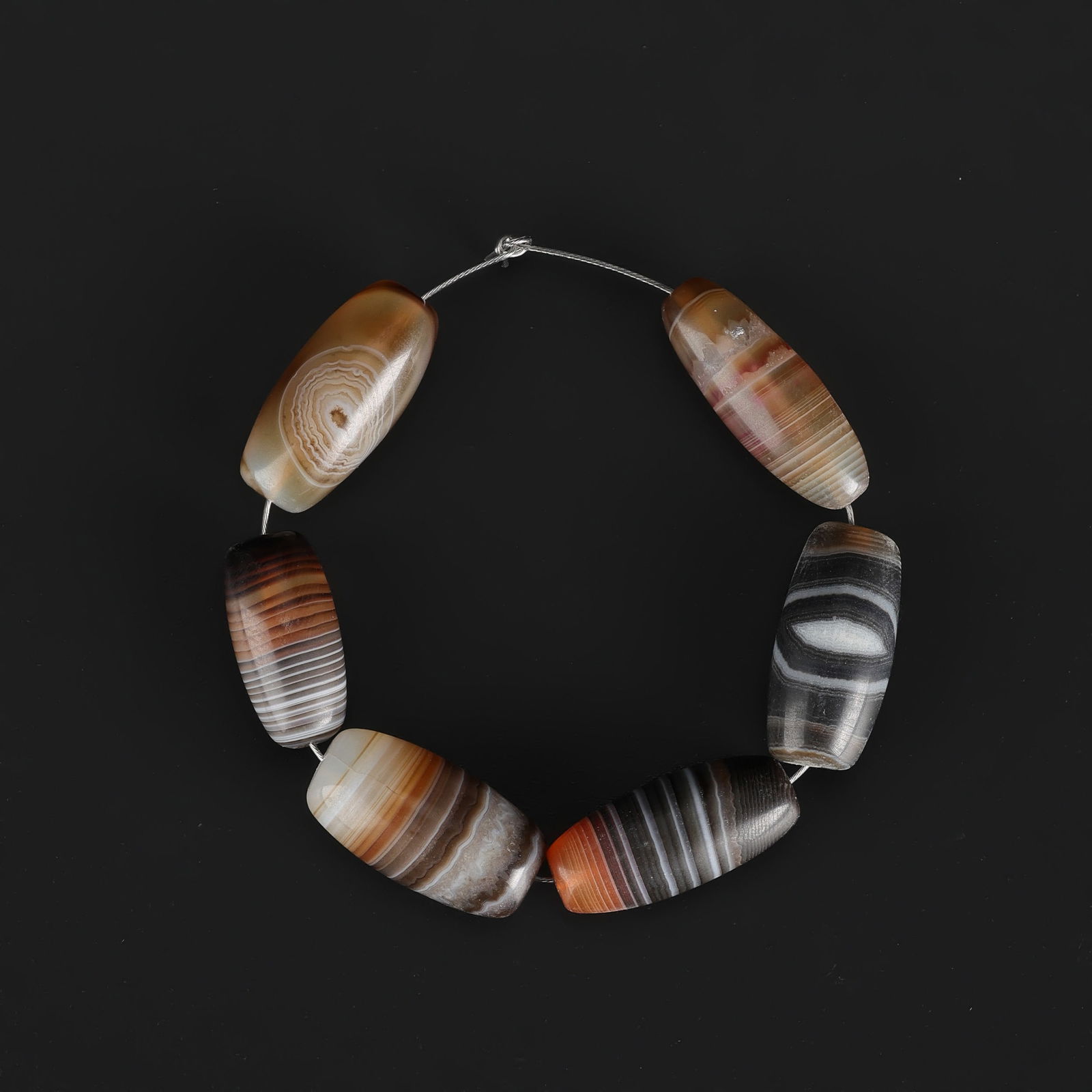 Antique Indo Tibetan Sulemani Banded Agate Beads (1 of 4)