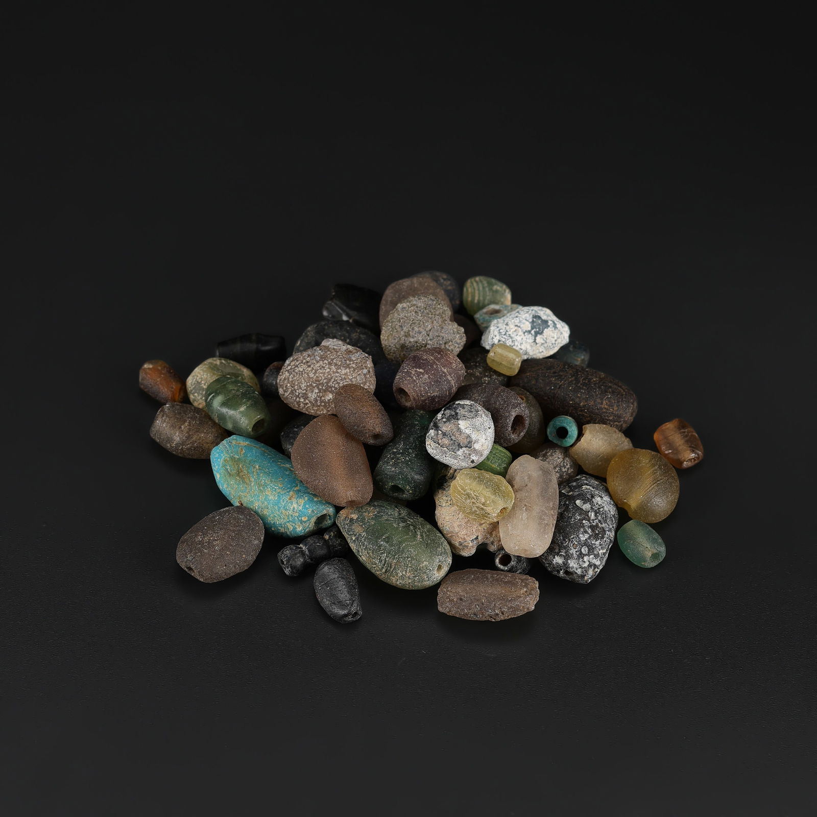 Collection of Ancient Glass, Agate & Stone Beads (1 of 4)