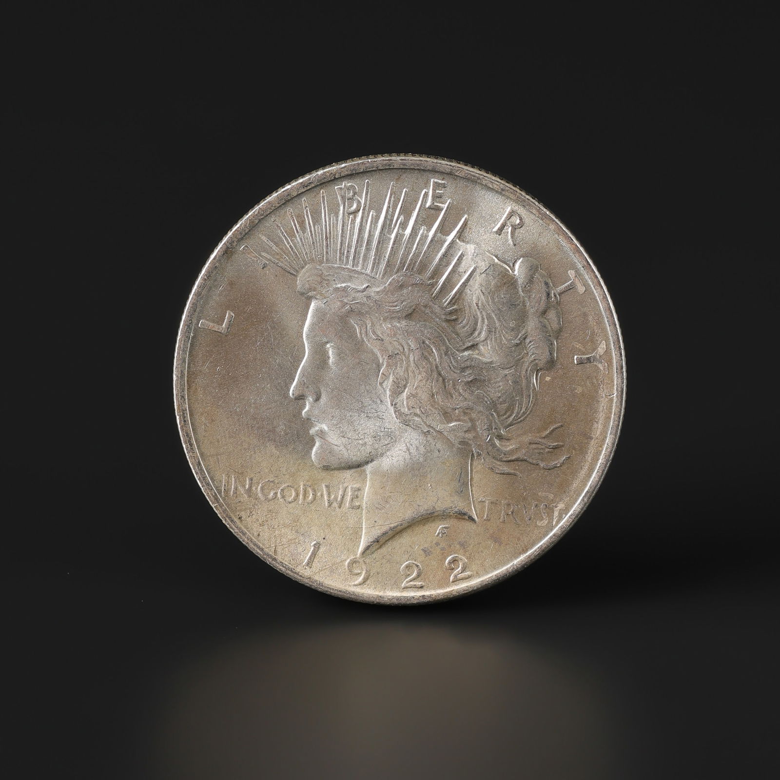 1922 US Antique Silver Peace Dollar United States Coin (1 of 5)