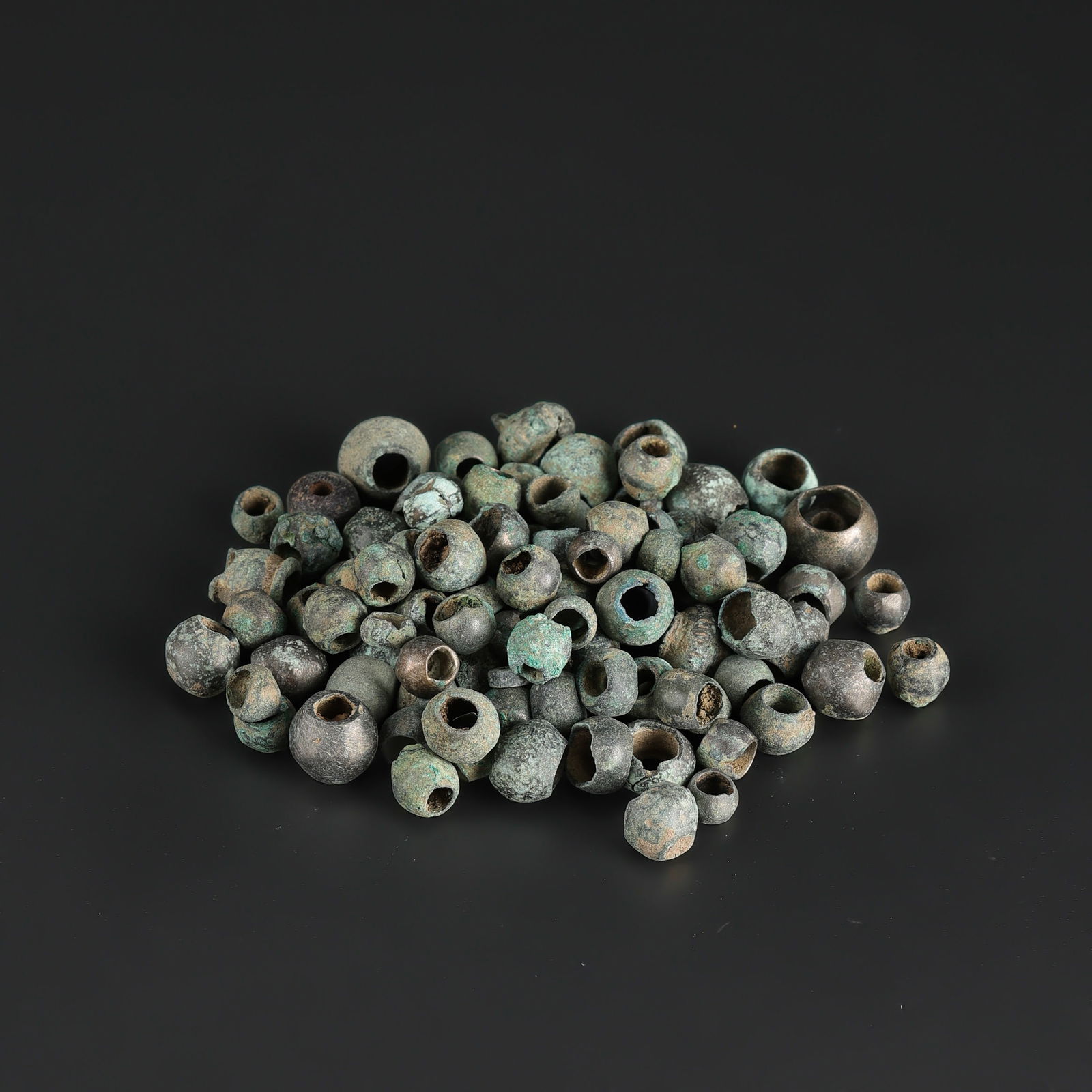 Old Vintage Antique Jewelry Necklace Bronze Beads Lot (1 of 4)