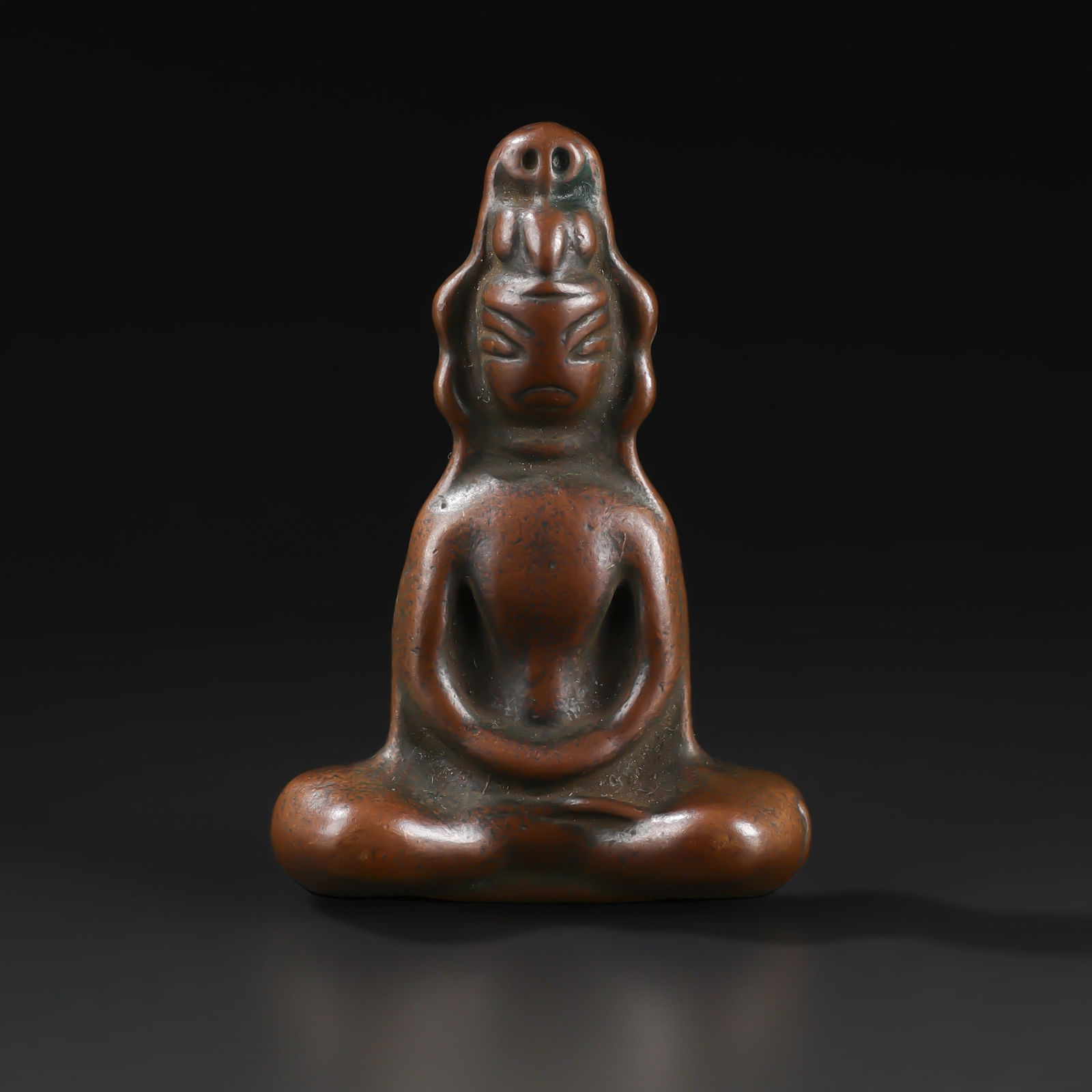 Vintage Tibetan Bronze Buddha Amulet (1 of 4)