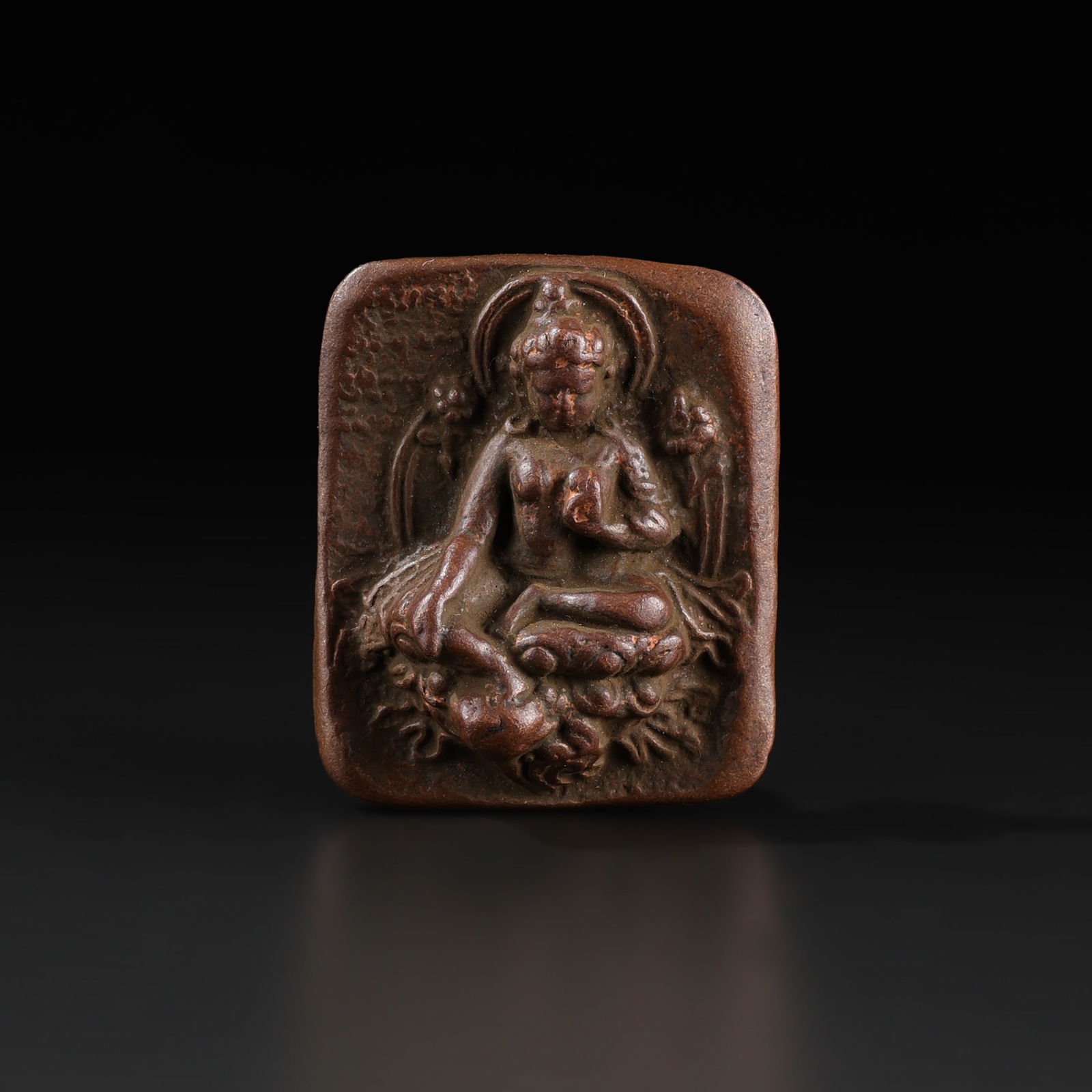 Old Tibetan Bronze Buddhism Amulet (1 of 4)