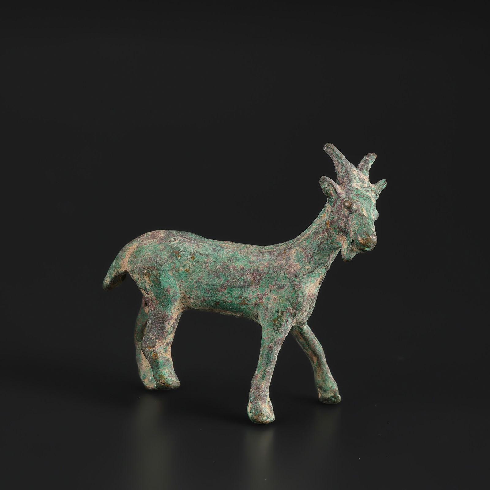 Near Eastern Bronze Goat Antique Figure Decorative Collectable (1 of 5)