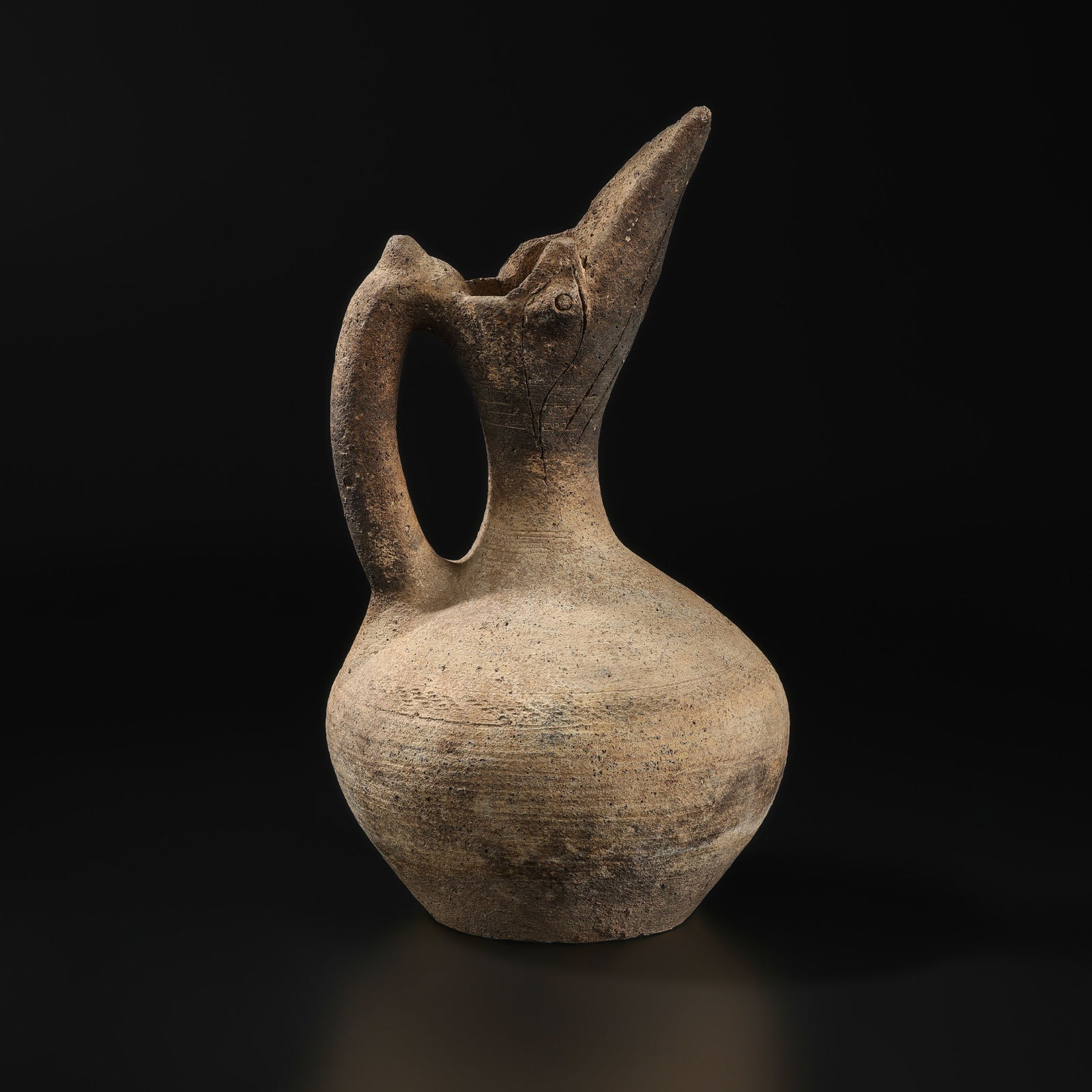 Old Antiquity Ancient Greek Kushan Art Pottery Terracotta Painted Liquid Vessel (1 of 5)