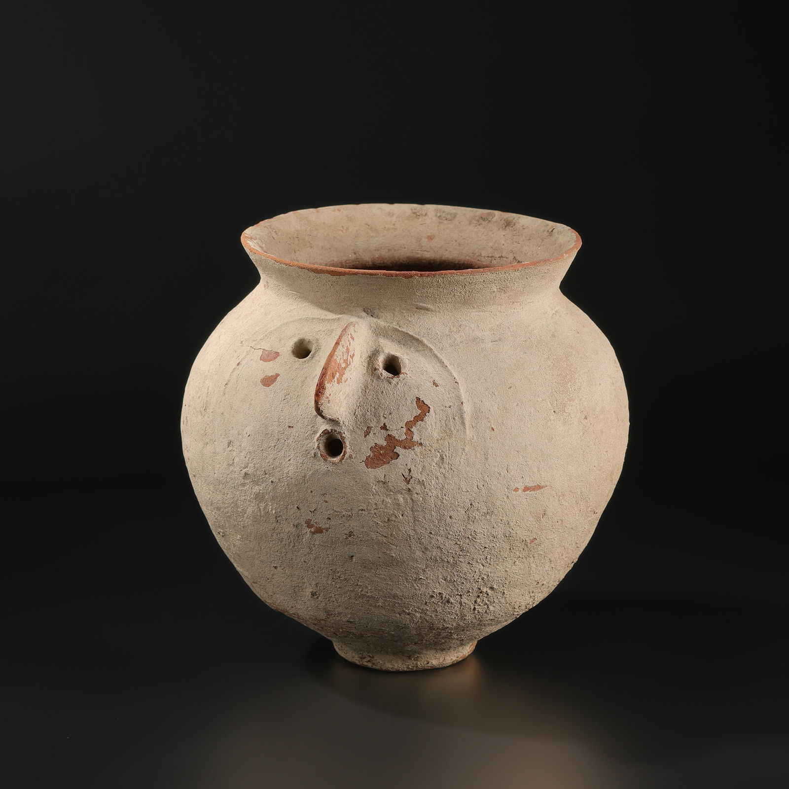 Rare Old Roman Terracotta Face Pot (1 of 5)