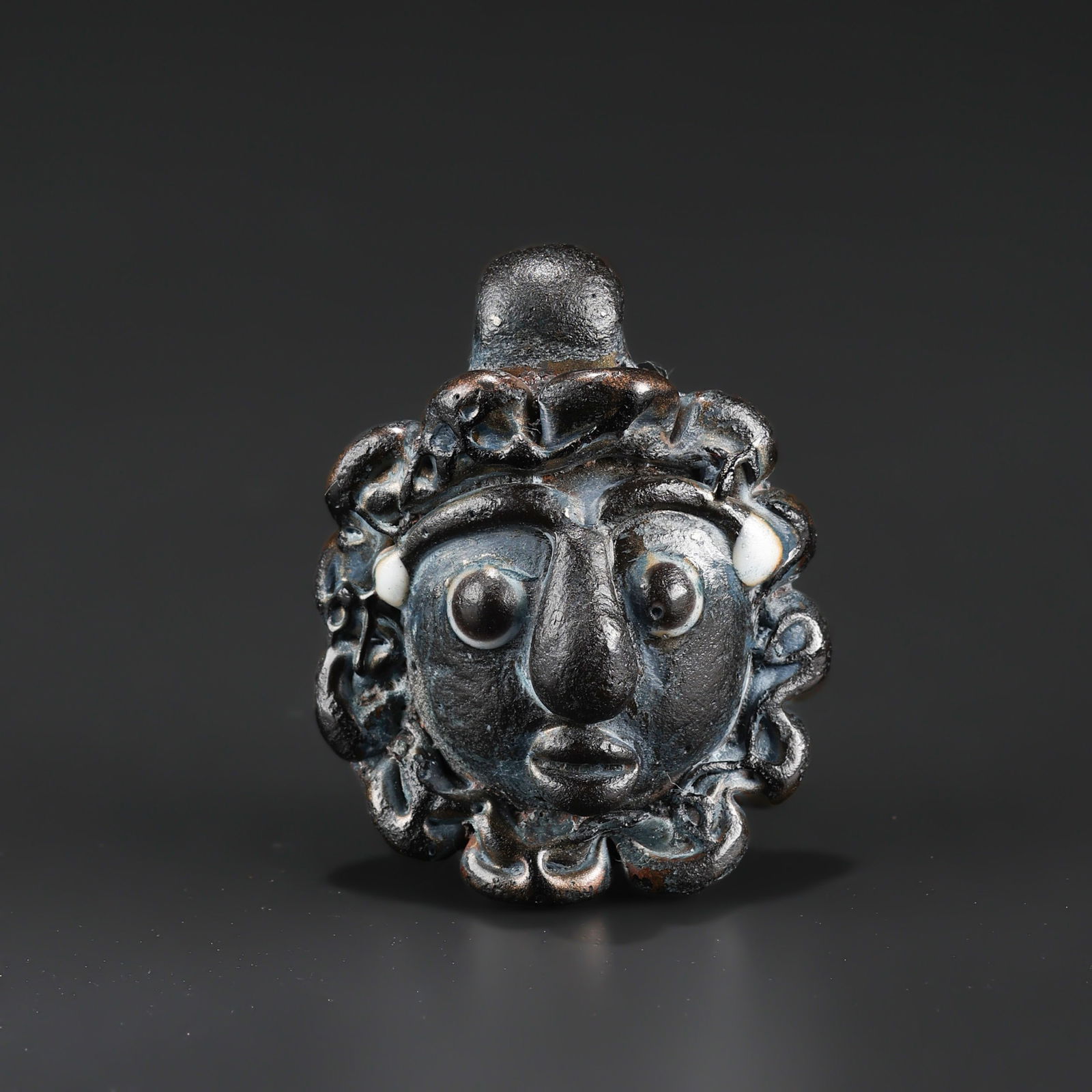 Antiquites Roman Phoenician Glass Face Pendant (1 of 5)