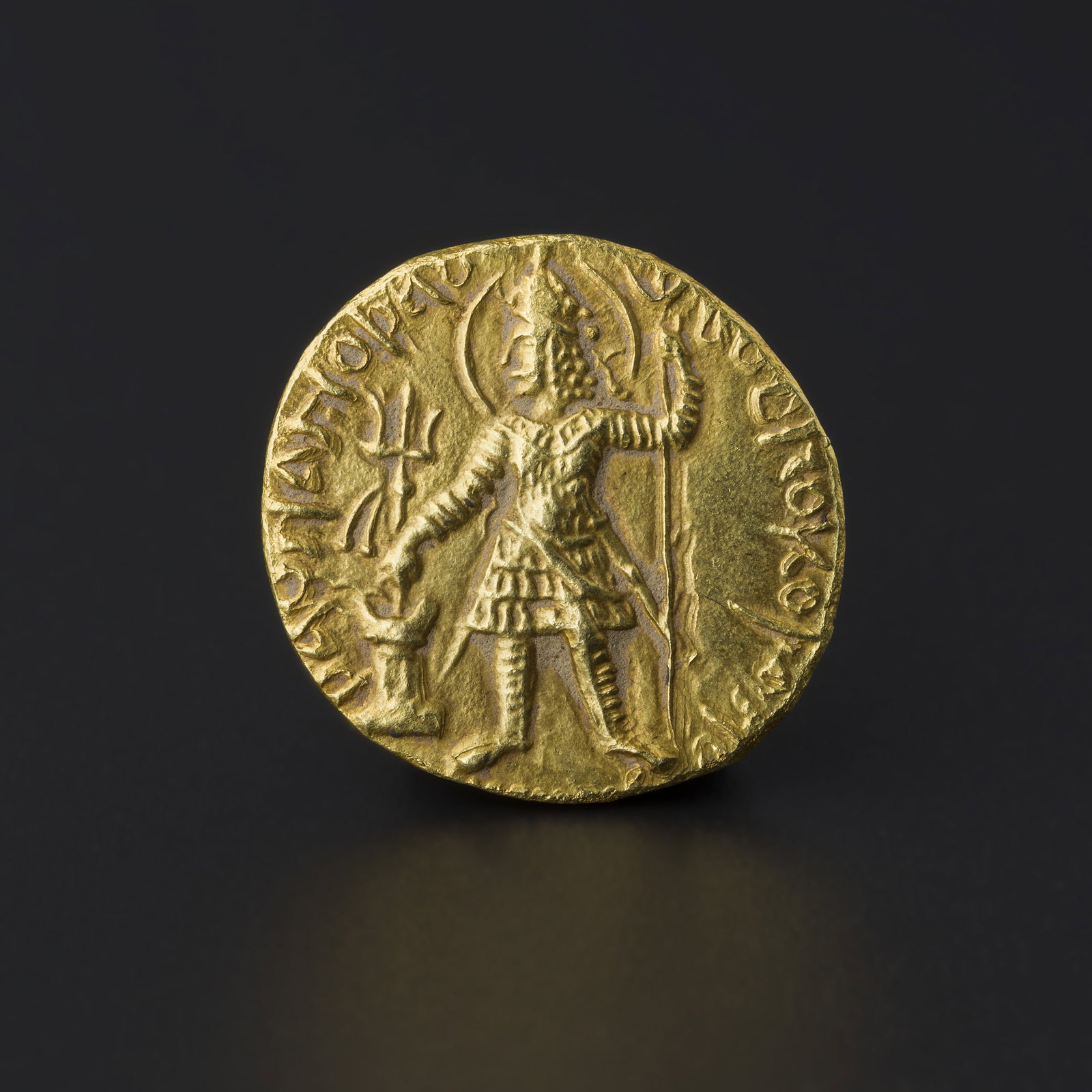 Kushan Empire. Vasudeva I. Gold Dinar (1 of 7)