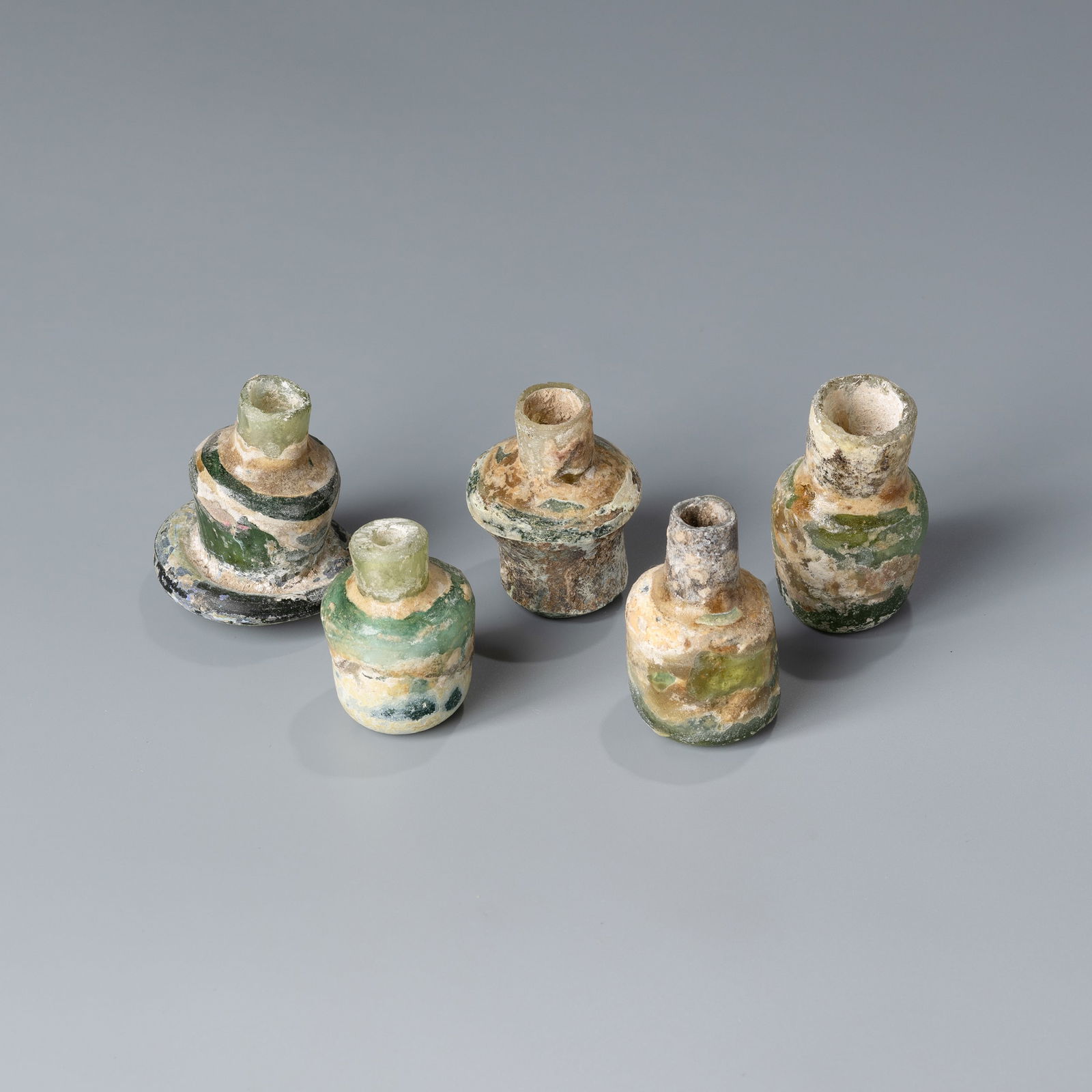 Ancient Roman Glass Perfume Bottles Lot (1 of 4)