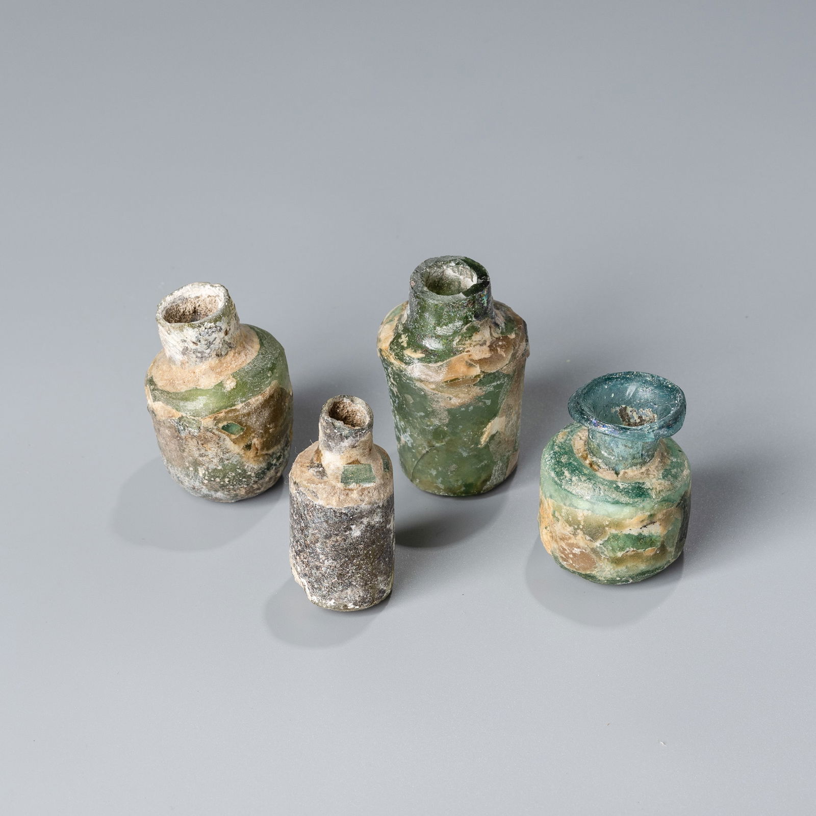 Ancient Roman Glass Bottles Lot (1 of 4)