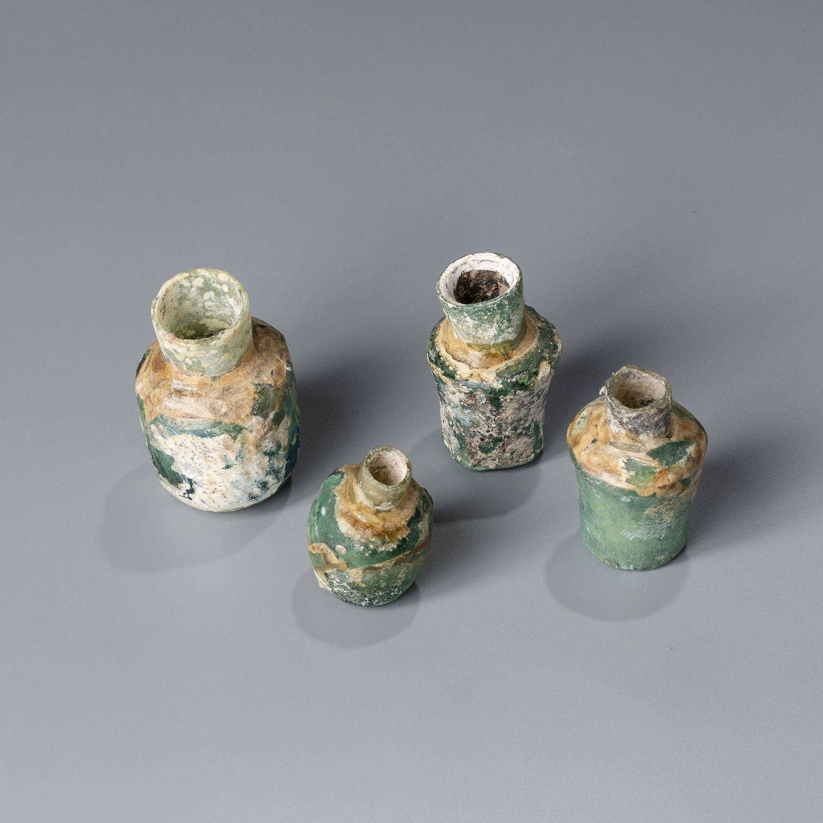 Ancient Roman Glass Perfume Bottles Lot (1 of 4)