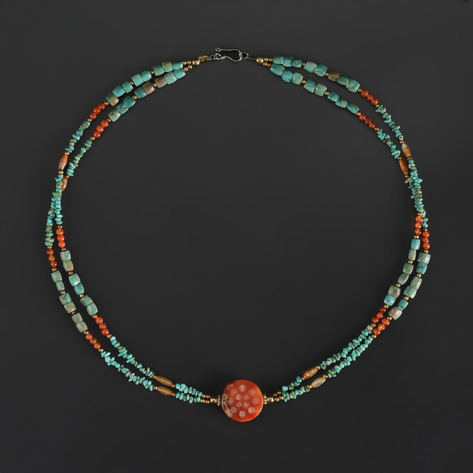 Collection of Antique Mix Material Old Beads Necklace: Collection of Antique Mix Material Old Beads Necklace Length: 20in Total Weight: 19gram