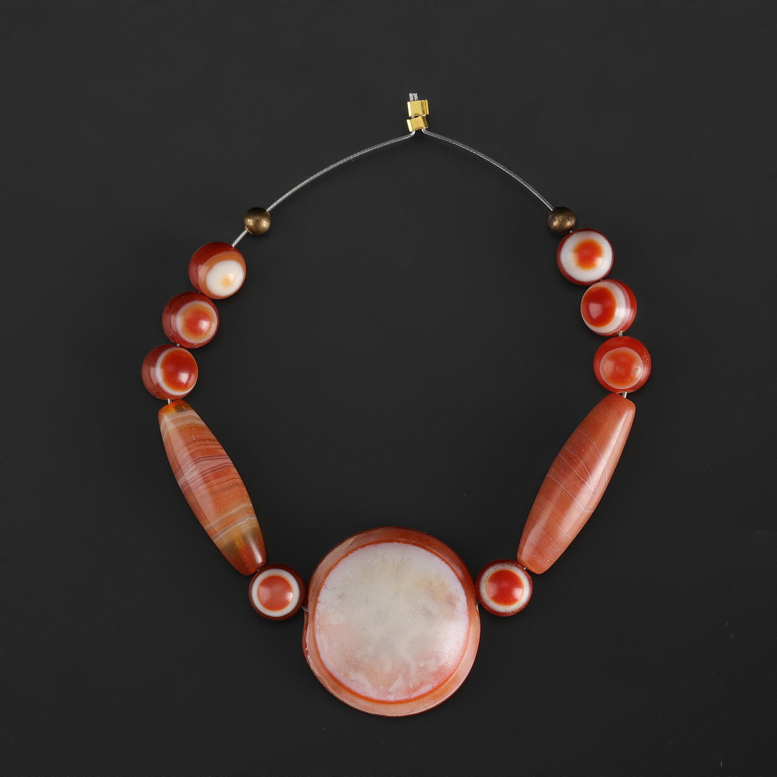 Collection of Antique Mix Material Old Beads Necklace: Collection of Antique Mix Material Old Beads Necklace Total Weight: 22gram