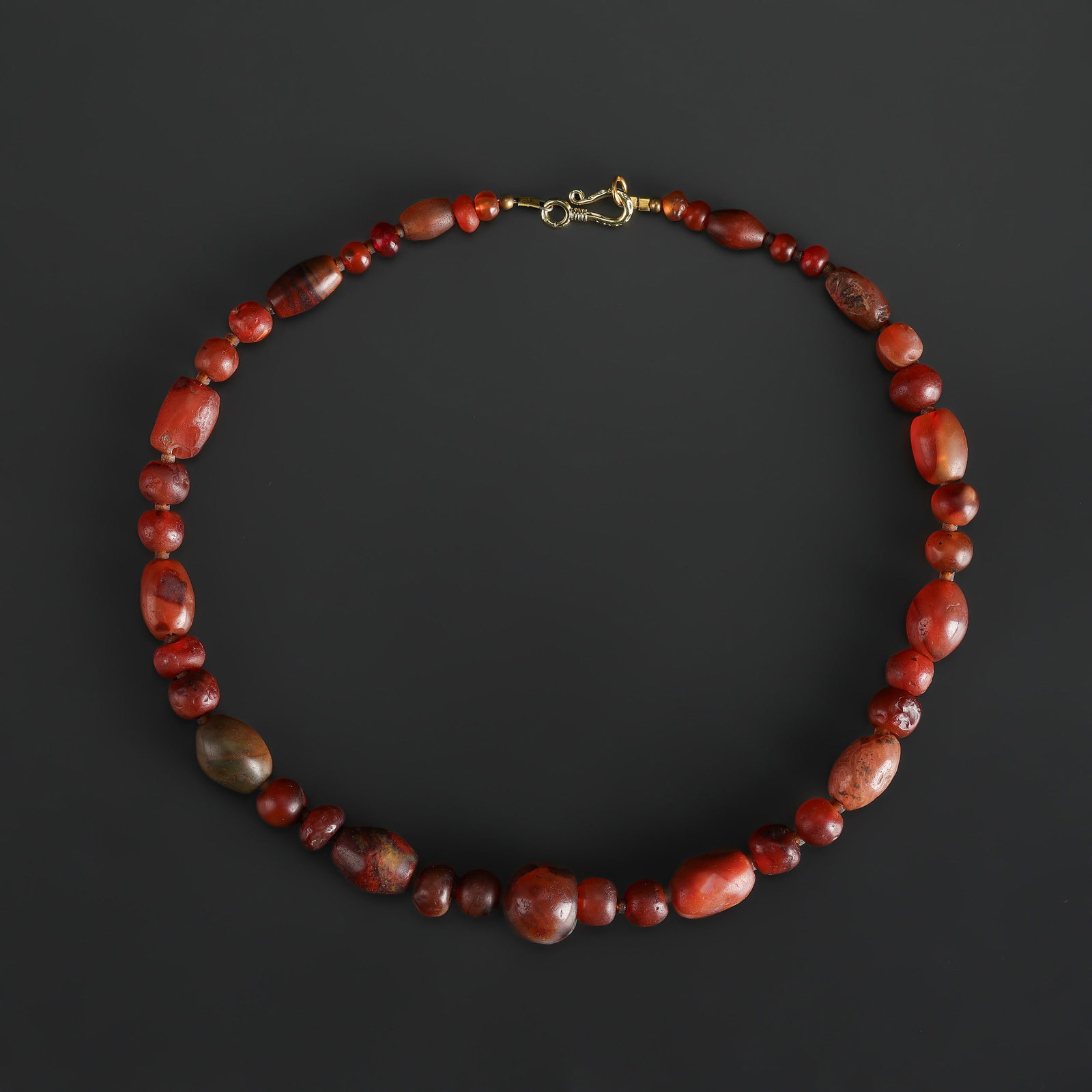 Collection of Antique Old Agate Beads Necklace (1 of 4)