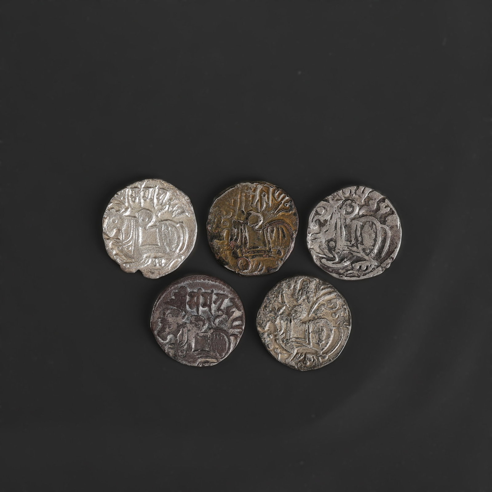 Ancient Silver Horseman and Bull Type Jital Coins: Ancient Silver Horseman and Bull Type Jital Coins Total Weight: 14gram