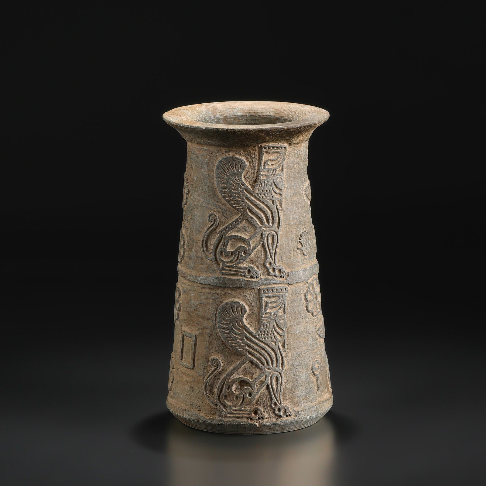 Ancient Roman Carved Chlorite Steatite Vessel (1 of 5)