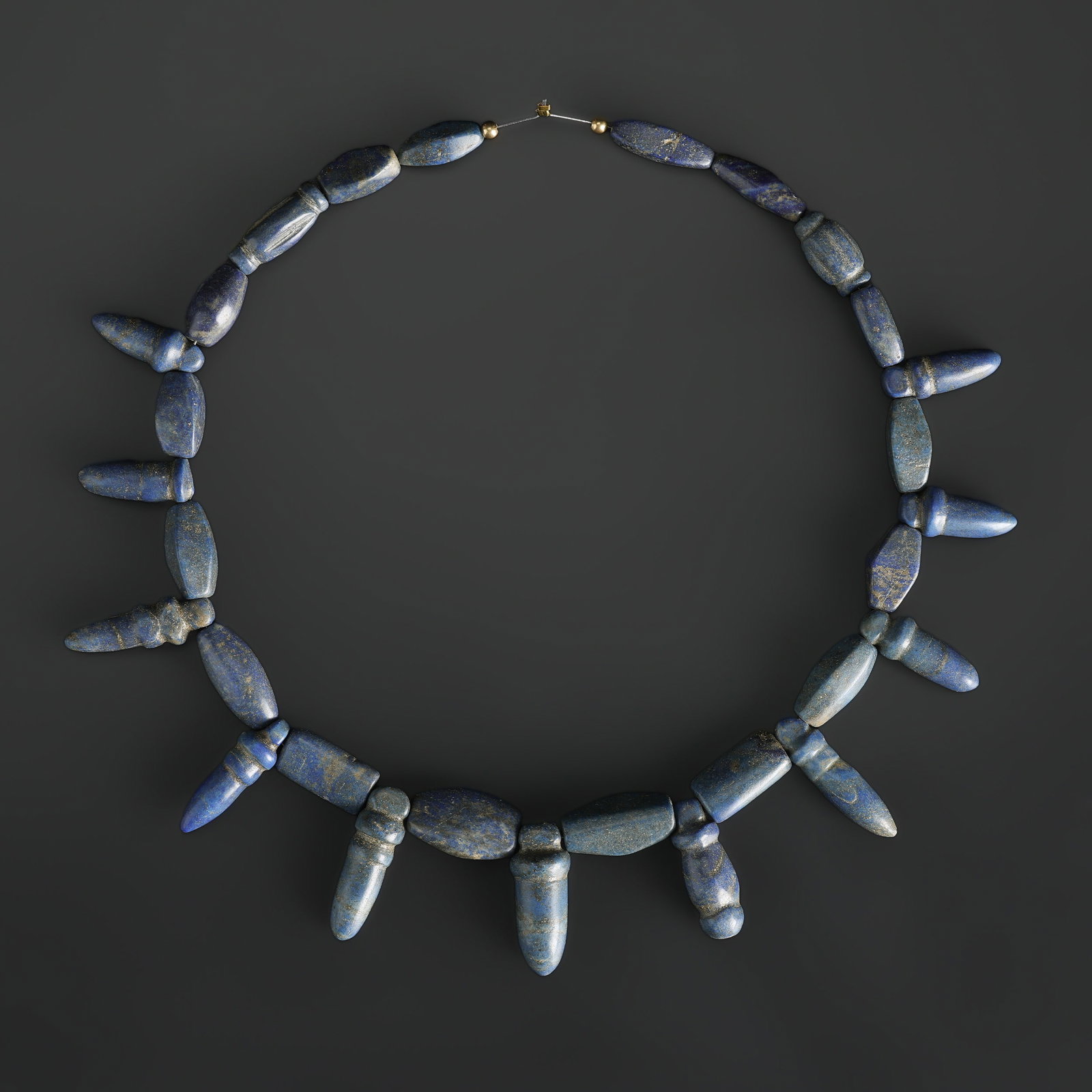Old Ancient Natural Lapis Lazuli Beads Necklace (1 of 5)
