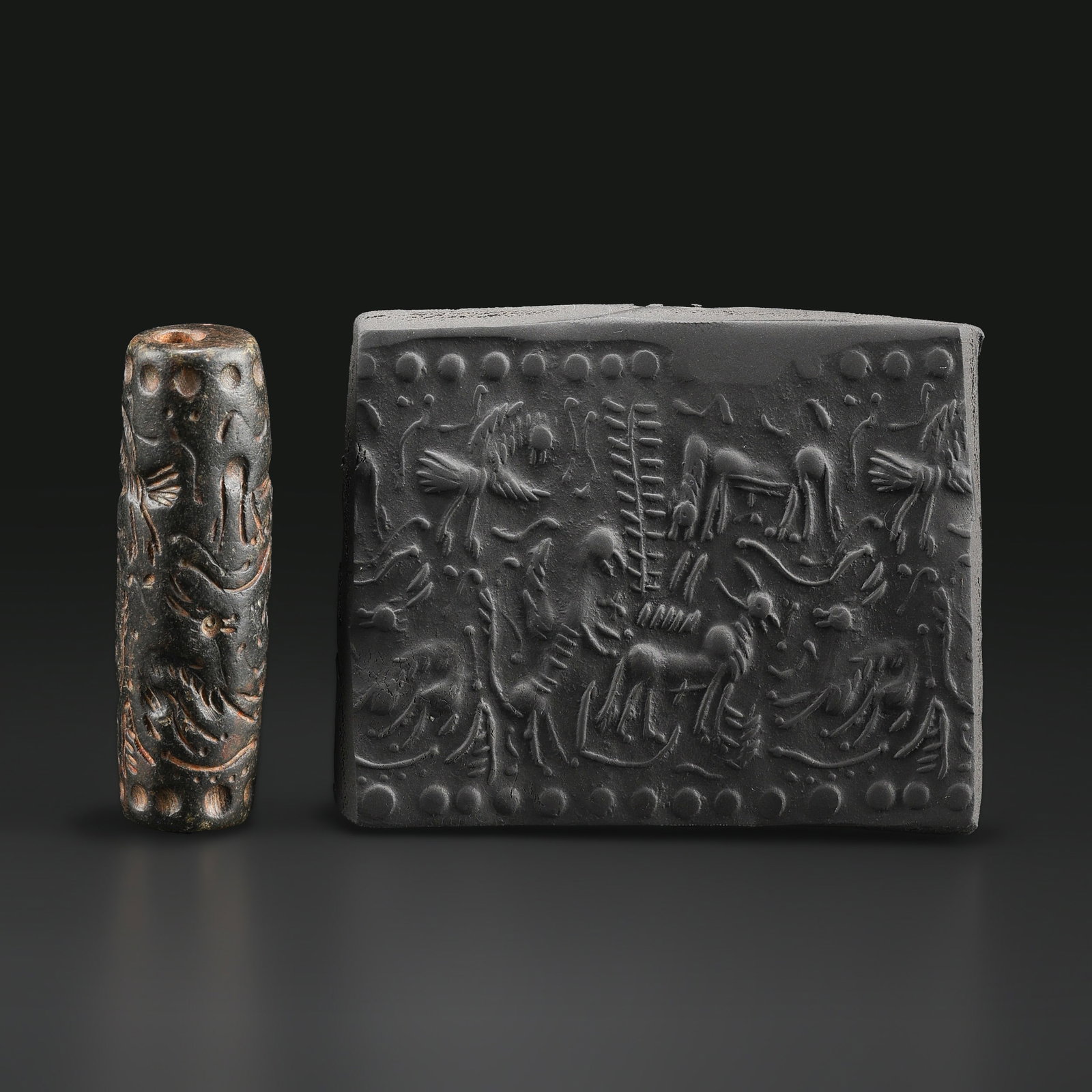 Old Antique Cylinder Carved Agate Stone Stamp Seal Bead: Old Antique Cylinder Carved Agate Stone Stamp Seal Bead Size Detail: 1.8 x 5.6cm Weight: 29gram