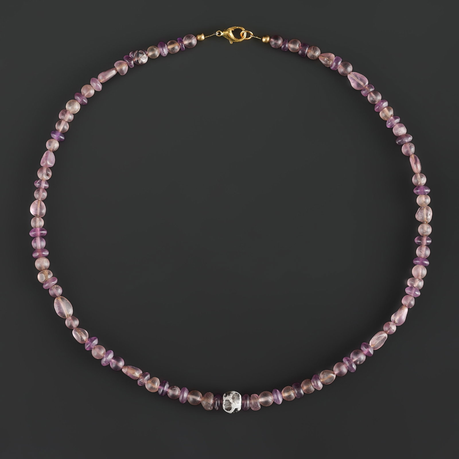 Collection of Antique Old Amethyst Beads Necklace (1 of 5)
