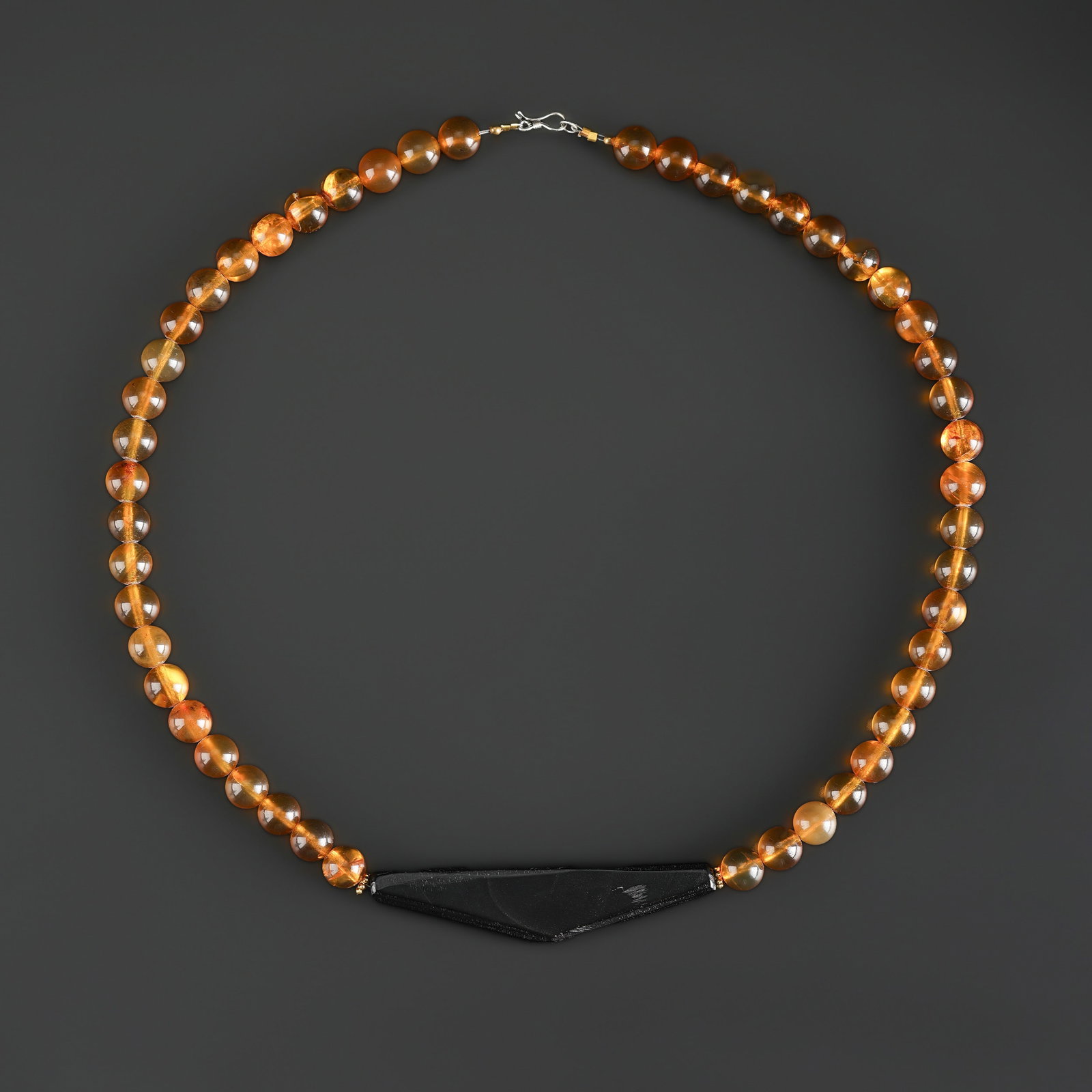 Collection of Antique Old Amber Beads Necklace: Fine Bead Necklace Collection of Antique Old Amber Beads Necklace. A desirable auction piece with appealing beadwork and collectible visual character. Well suited for ethnographic jewelry collectors, 