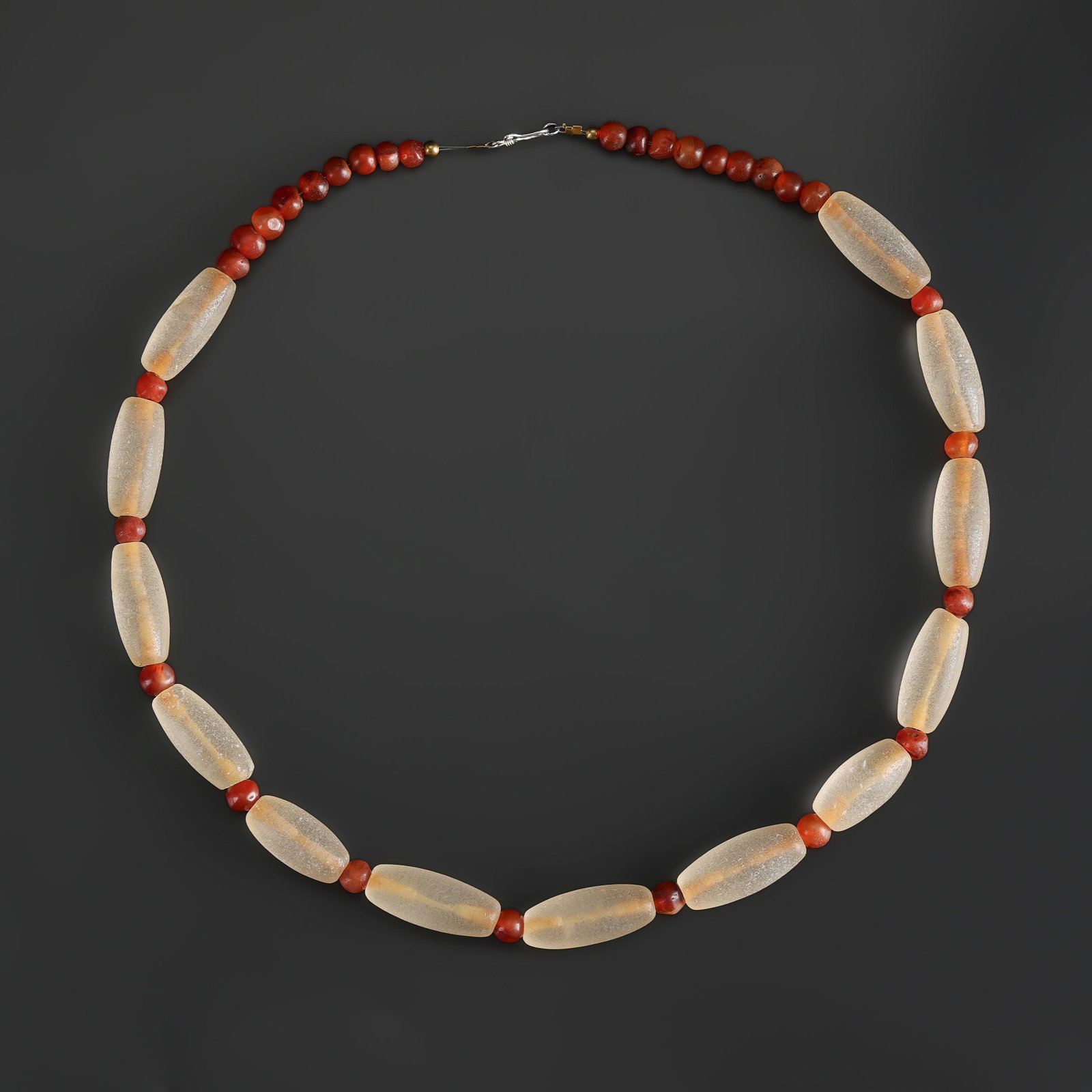 Collection of Antique Mixed Old Crystal and Carnelian Beads Necklace (1 of 5)